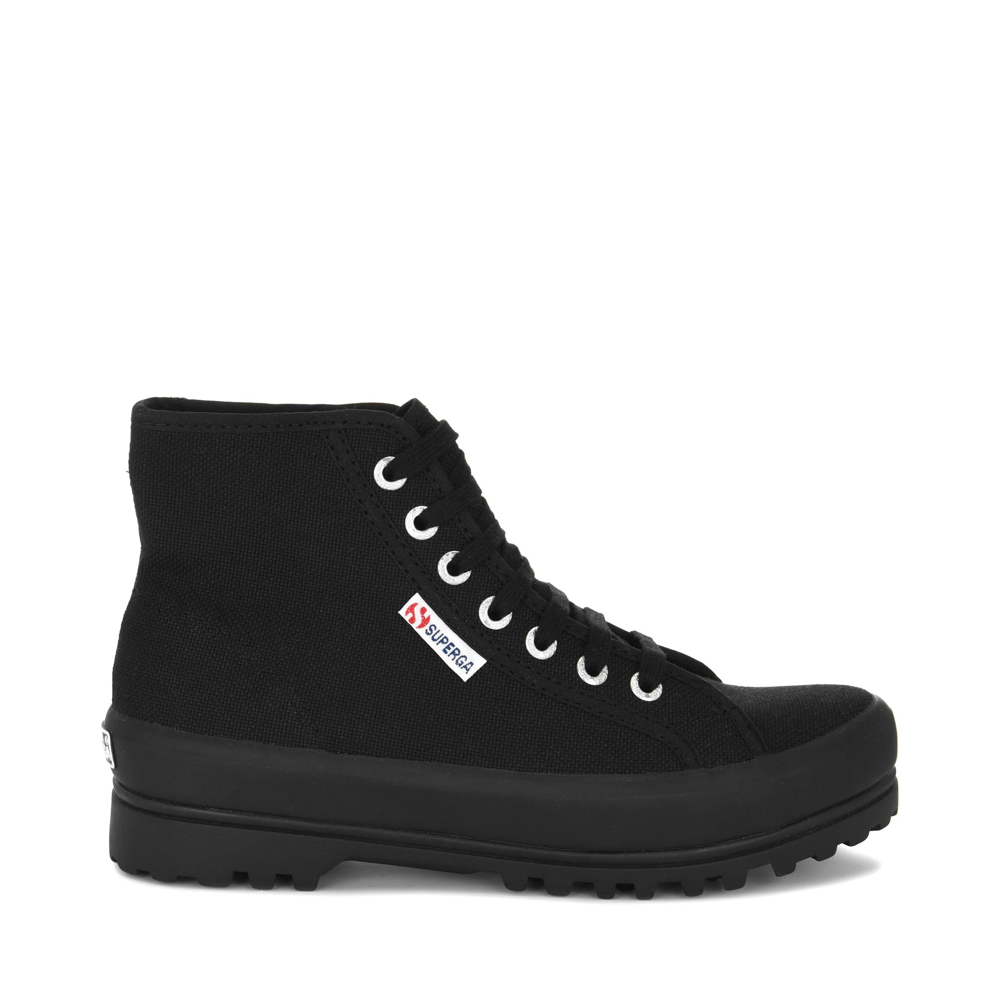 2341 ALPINA - Ankle Boots - Laced - Unisex - Full Black-Black