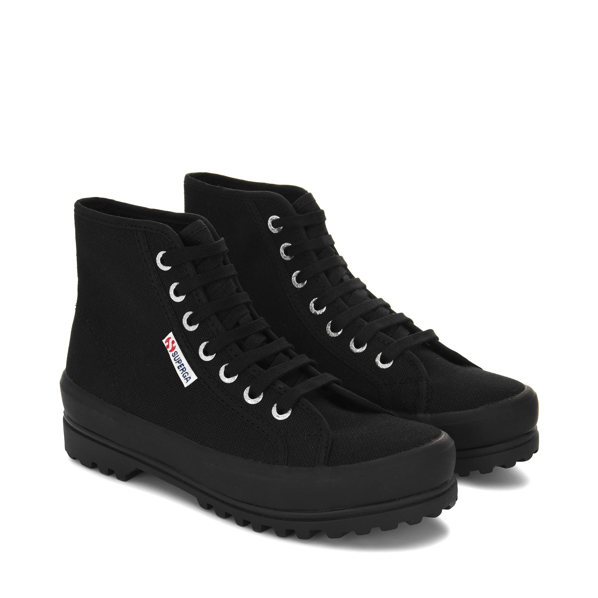 2341 ALPINA - Ankle Boots - Laced - Unisex - Full Black-Black - Image 2