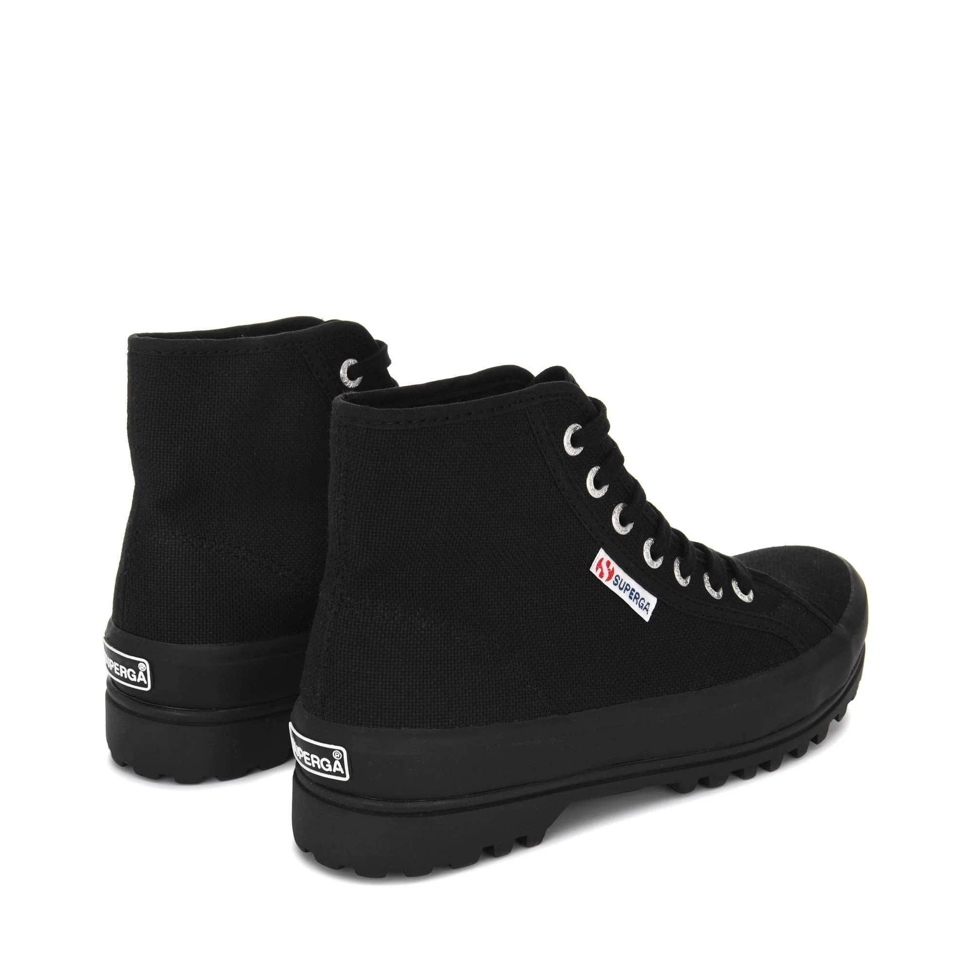 2341 ALPINA - Ankle Boots - Laced - Unisex - Full Black-Black - Image 3