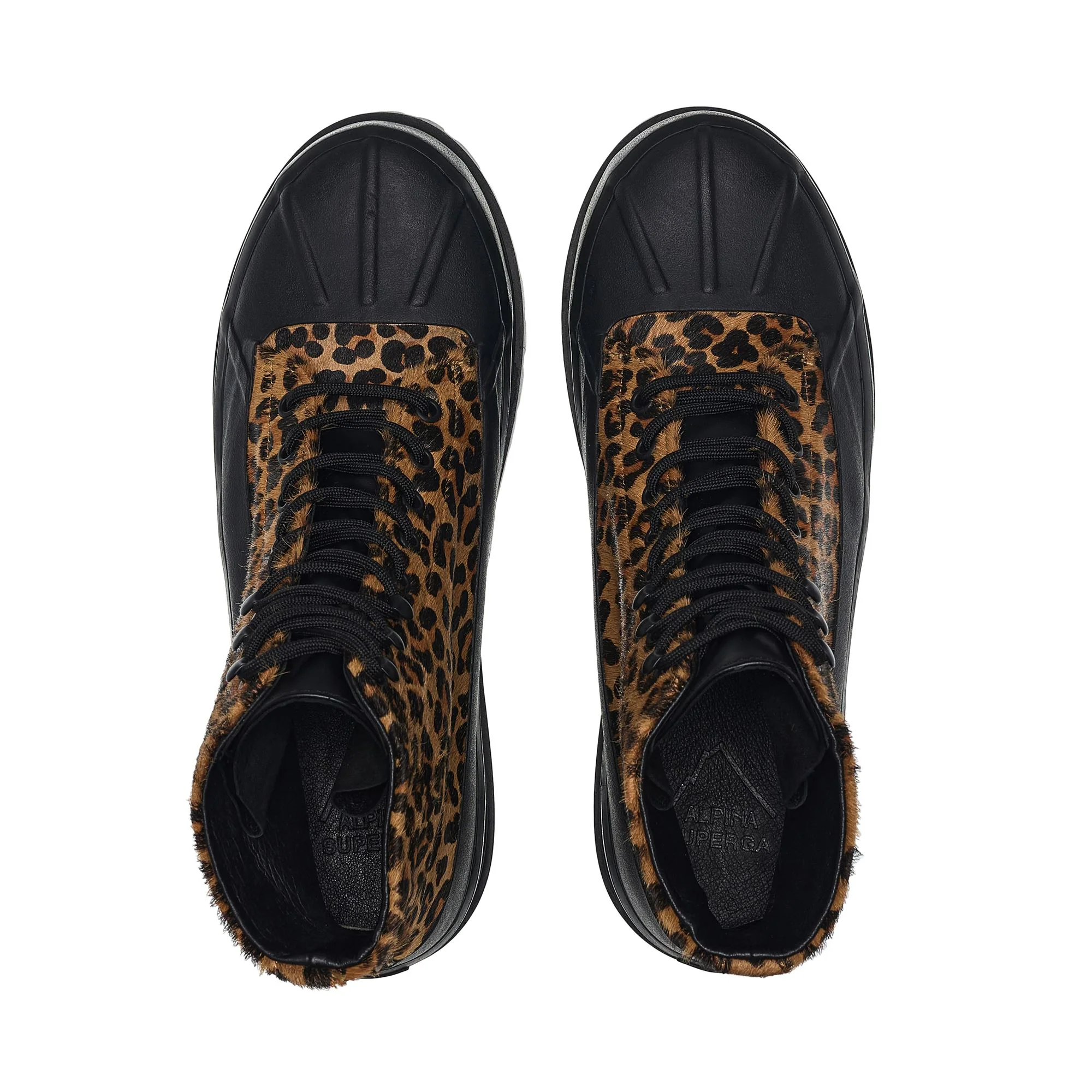 3343 ALPINA DUCK CALFHAIR - Ankle Boots - Mid Cut - Unisex - Leopard print-Black - Image 4