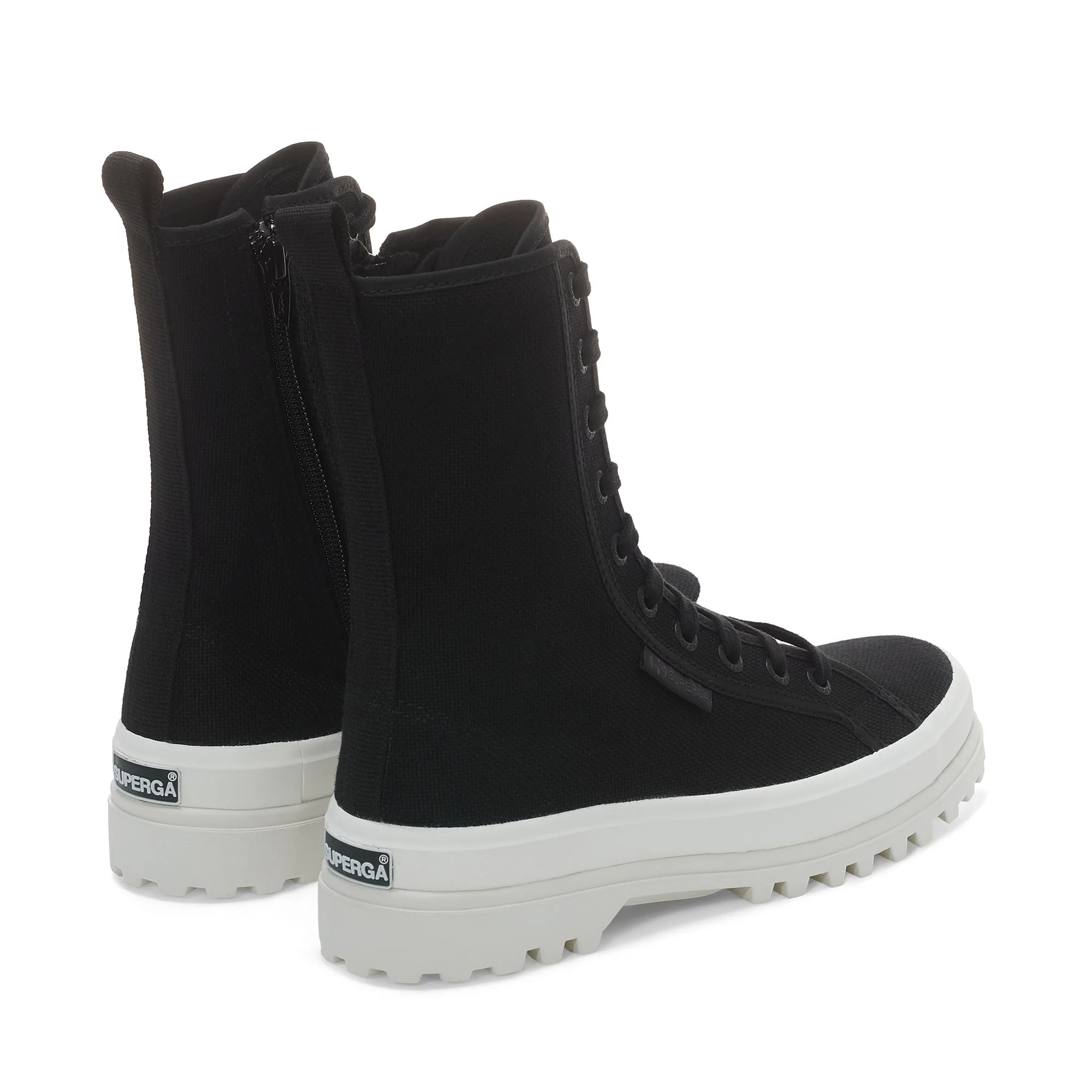 2641 ALPINA HIGH - Ankle Boots - Laced - Woman - Black Total-Matte-F Avorio - Image 3