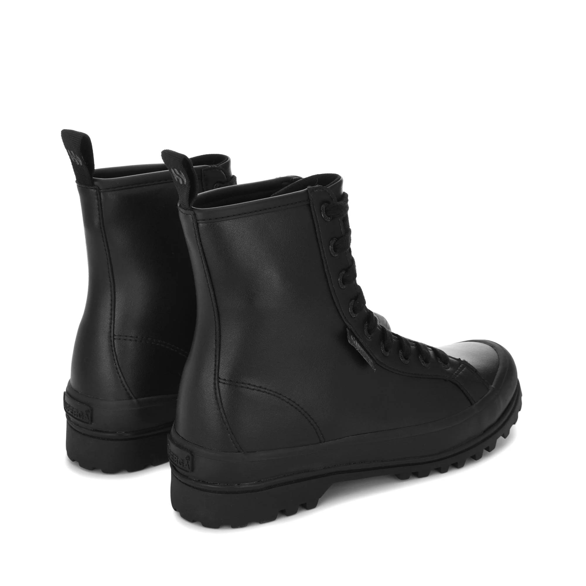2643 ALPINA VEGAN MATERIAL - Ankle Boots - Laced - Woman - Total Black - Image 3