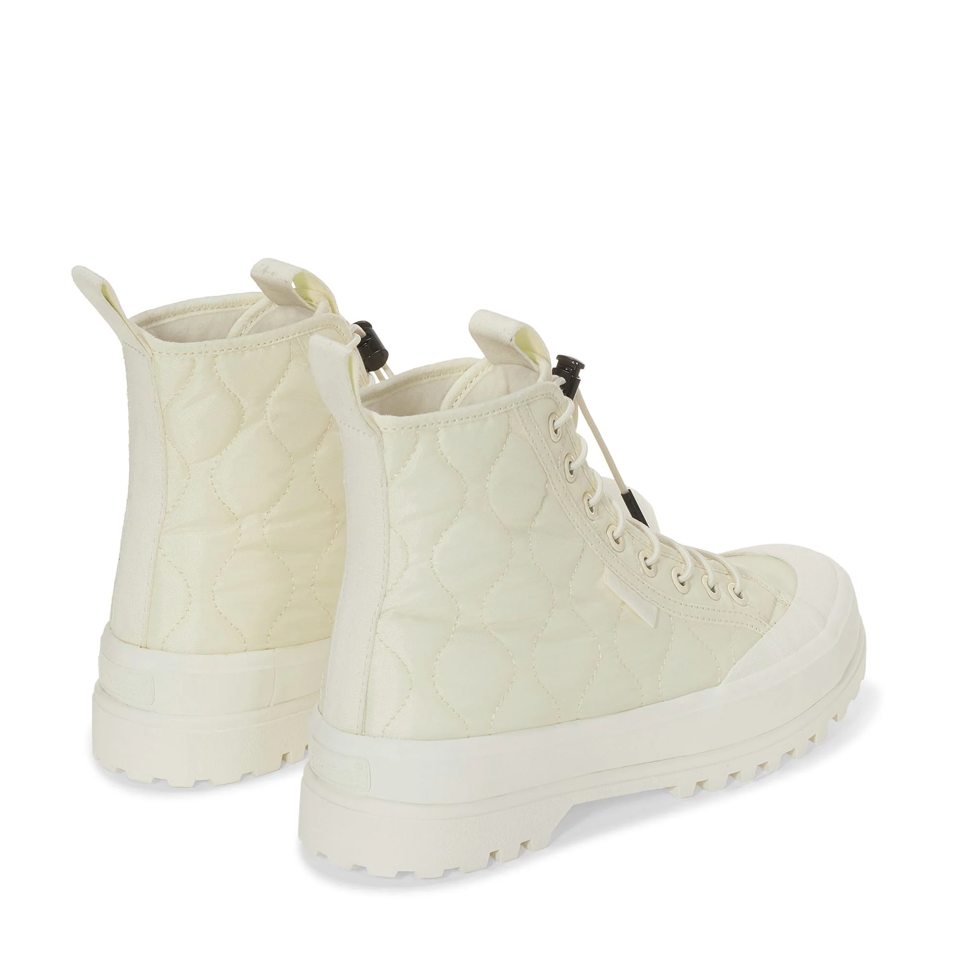2644 ALPINA QUILTED NYLON - Ankle Boots - Laced - Woman - Beige Natural-F Avorio - Image 3
