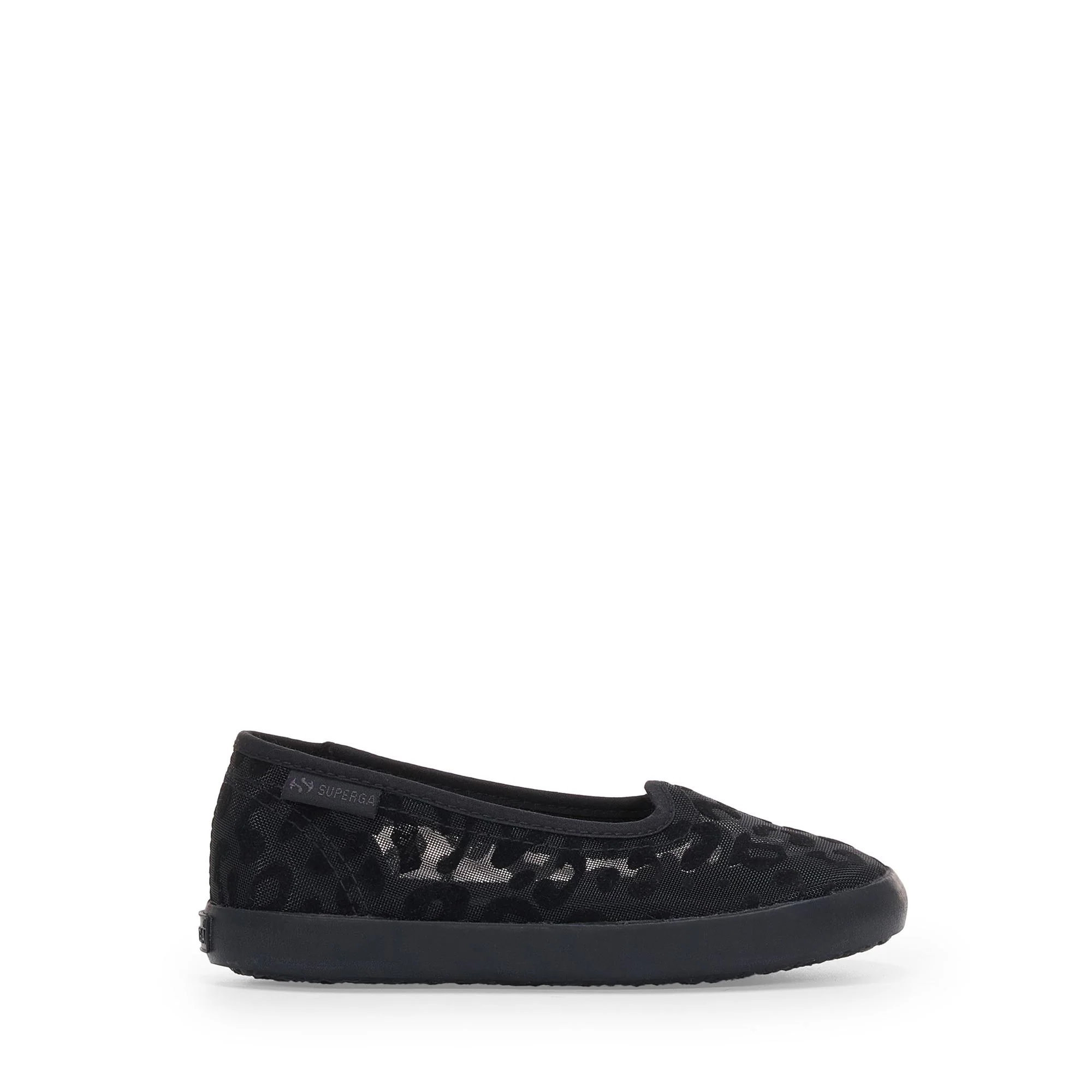 2441 KIDS BALLERINA NET LEOPARD - Ballerine - Ballerina - Girl - Black-Black