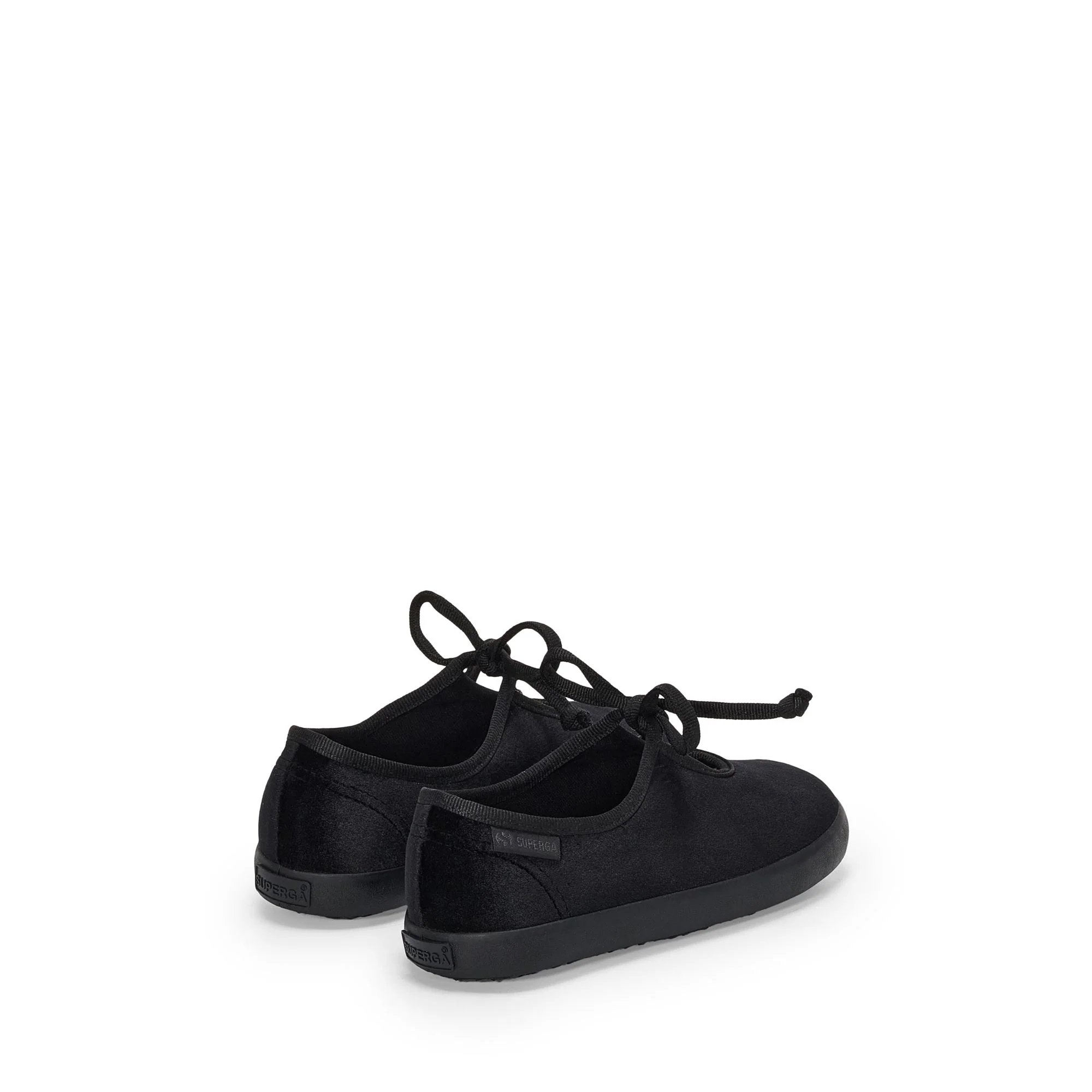 2442 KIDS VELVET BALLERINA LACE - Ballerine - Ballerina - Girl - Total Black-Black - Image 3
