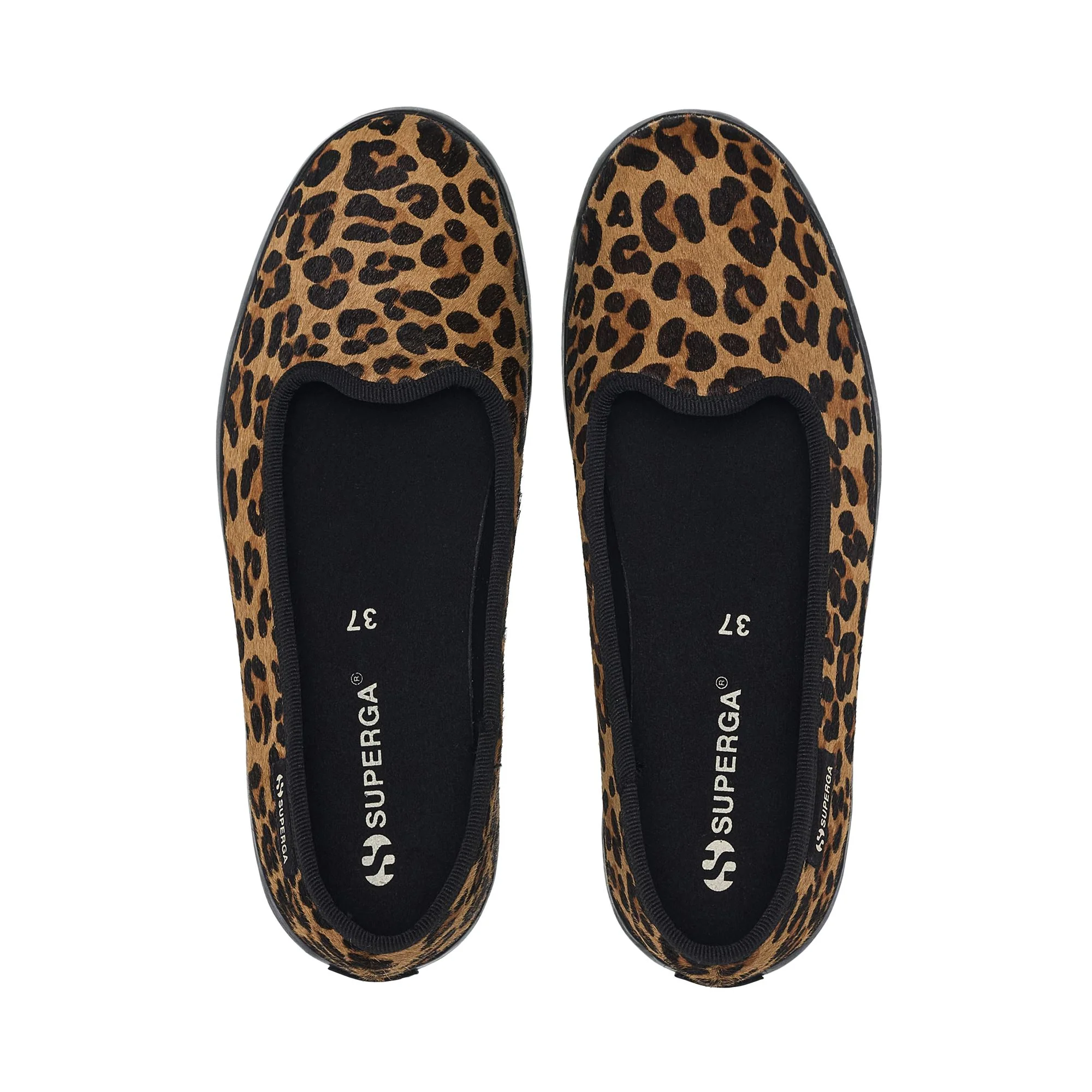 2441 BALLERINA CALFHAIR - Ballerine - Ballerina - Woman - Leopard print-Black - Image 4