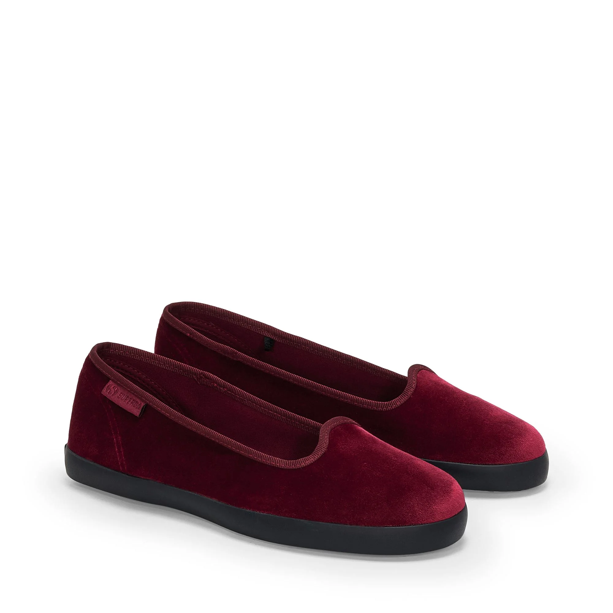 2441 VELVET BALLERINA - Ballerine - Ballerina - Woman - Red Bordeaux-F Black - Image 2