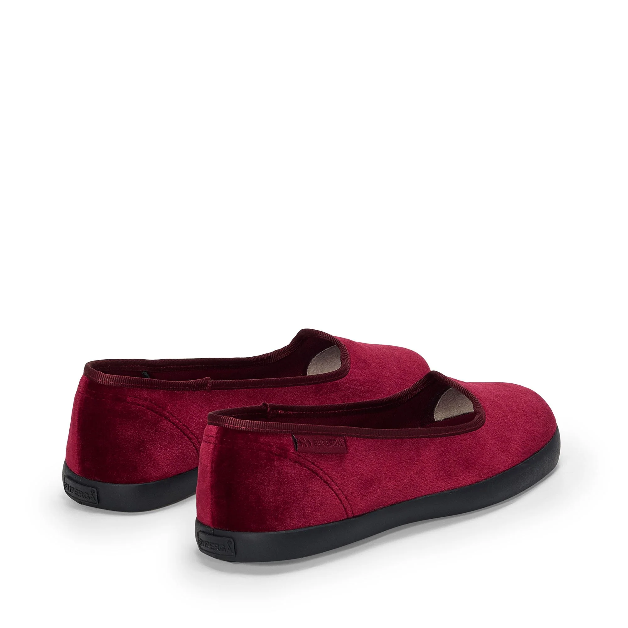 2441 VELVET BALLERINA - Ballerine - Ballerina - Woman - Red Bordeaux-F Black - Image 3
