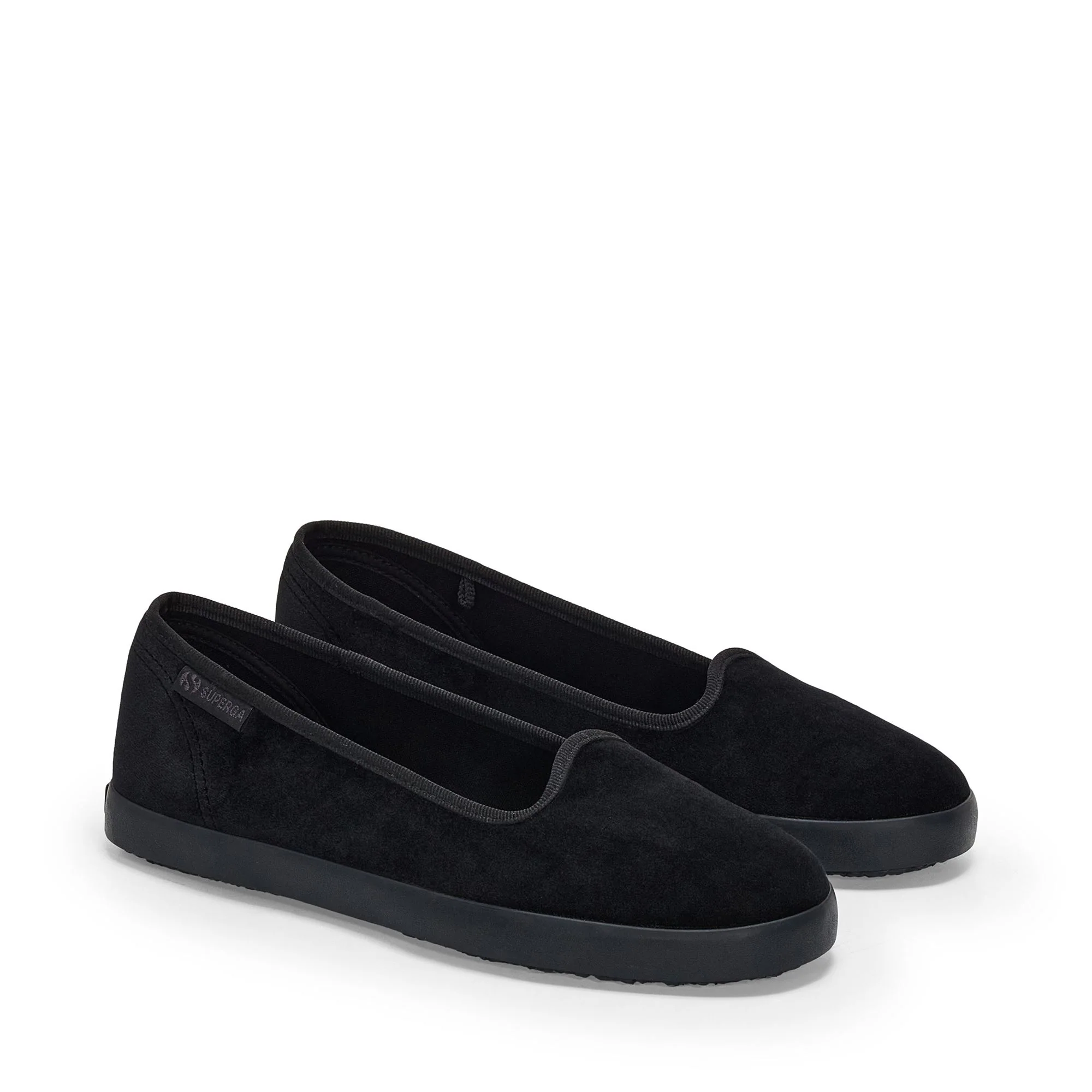 2441 VELVET BALLERINA - Ballerine - Ballerina - Woman - Total Black-Black - Image 2