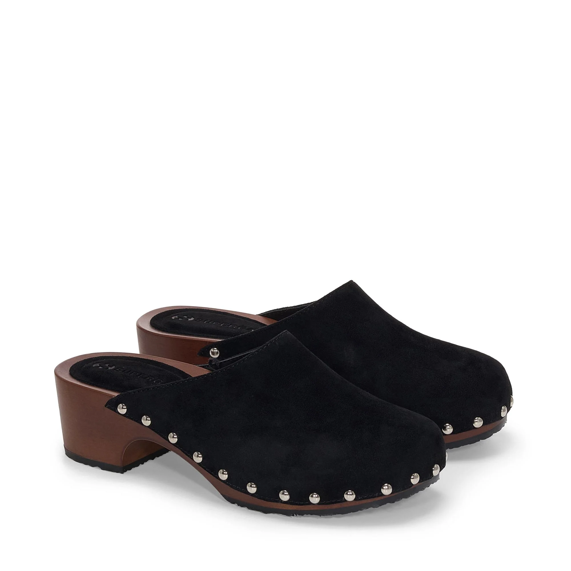 3016 SUEDE - Clogs - High Heel - Woman - Total Black - Image 2