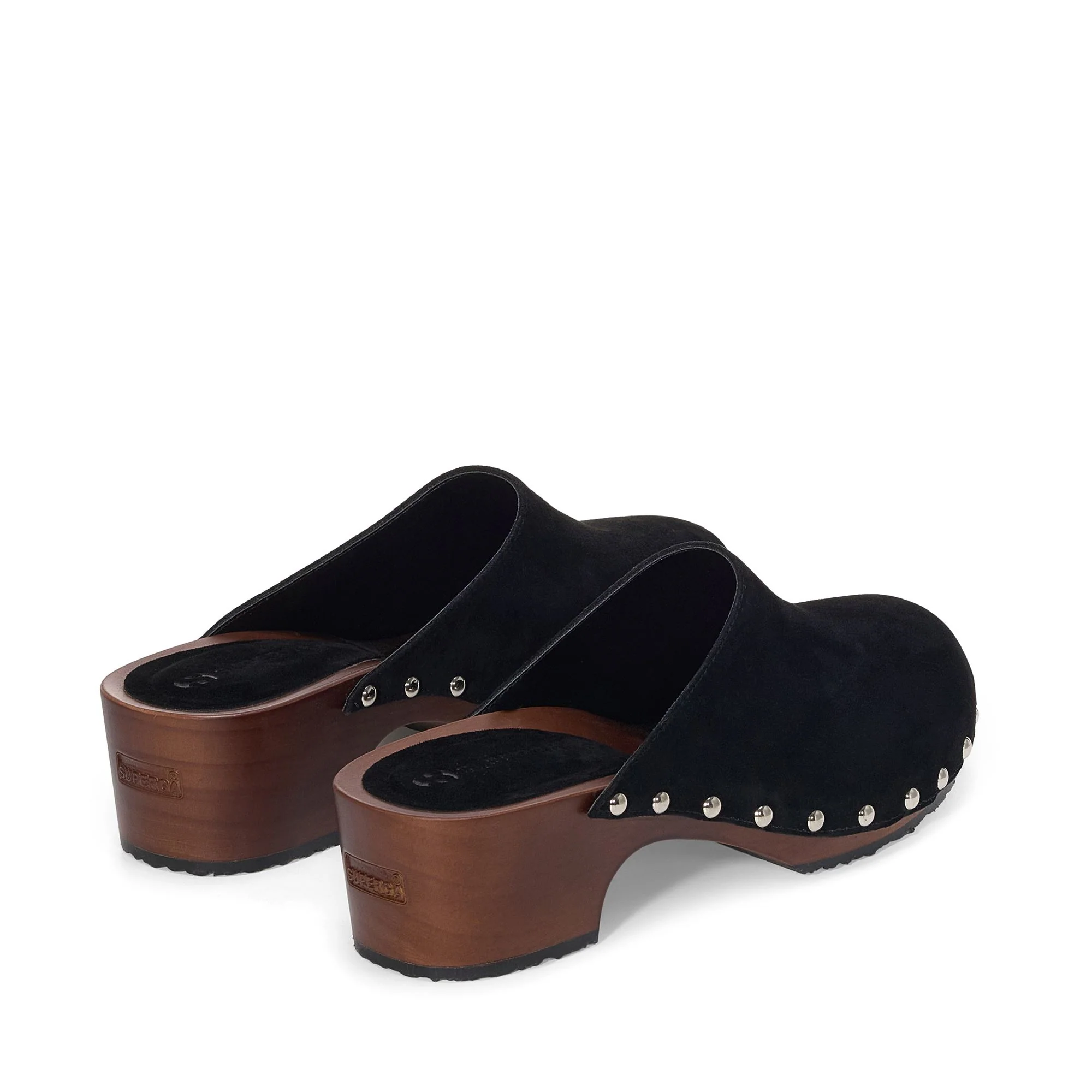 3016 SUEDE - Clogs - High Heel - Woman - Total Black - Image 3