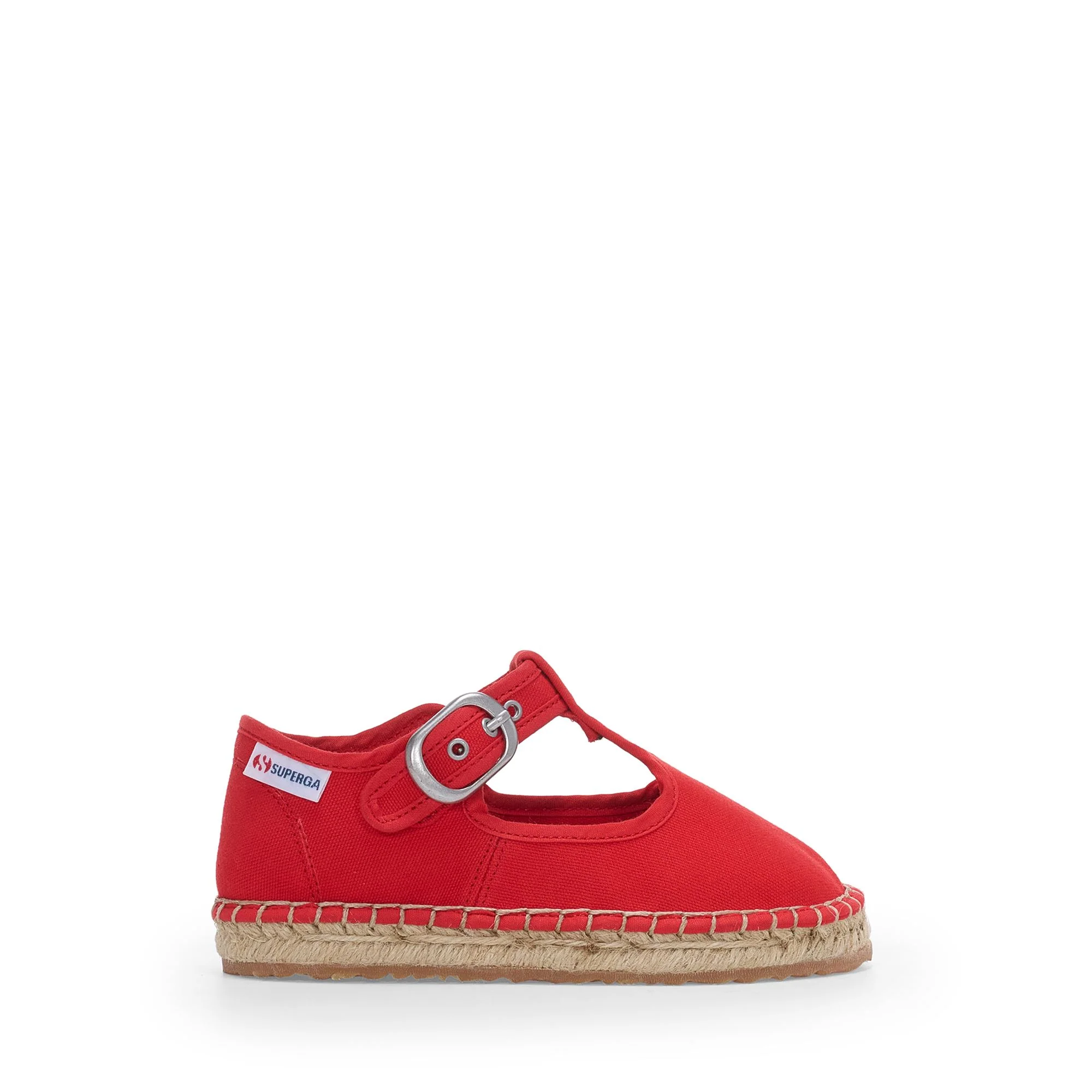 3010 MARY JANE KIDS ESPADRILLAS - Espadrilles - Low Heel - Girl - Red-Natural