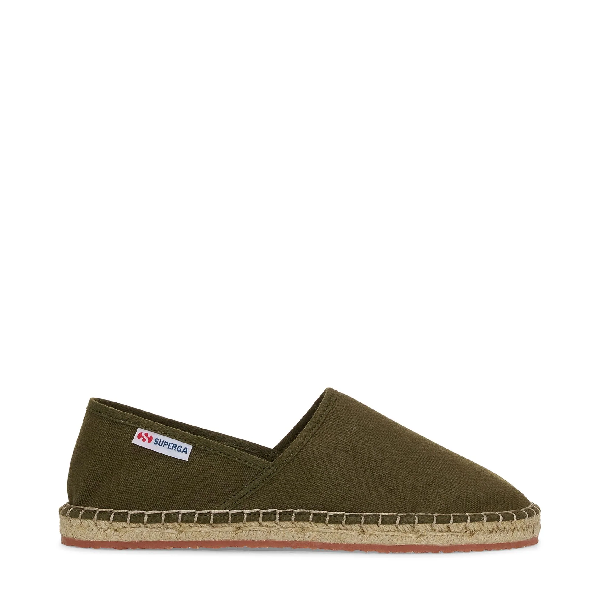 3009 CANVAS ESPADRILLA - Espadrilles - Low Heel - Unisex - Green Dk Olive-Natural-Green Dk Olive