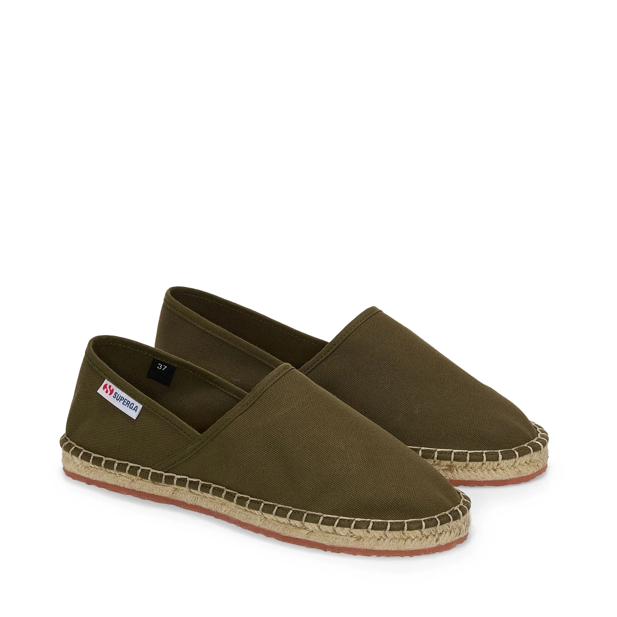 3009 CANVAS ESPADRILLA - Espadrilles - Low Heel - Unisex - Green Dk Olive-Natural-Green Dk Olive - Image 2