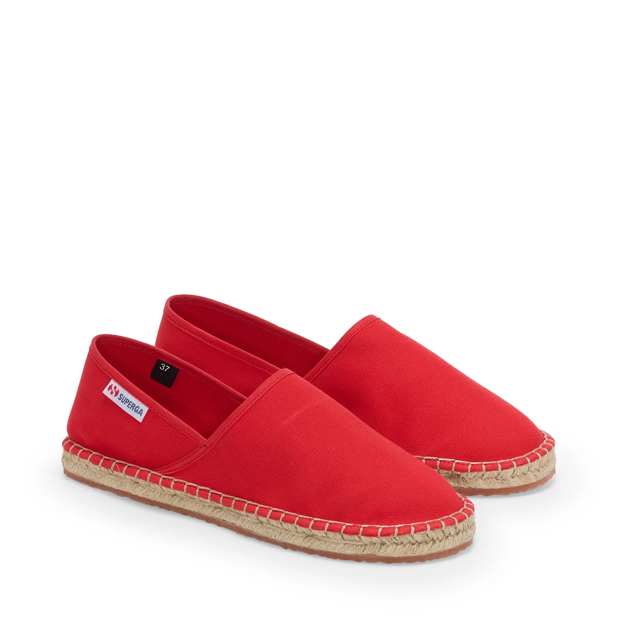 3009 CANVAS ESPADRILLA - Espadrilles - Low Heel - Unisex - Red-Natural - Image 2