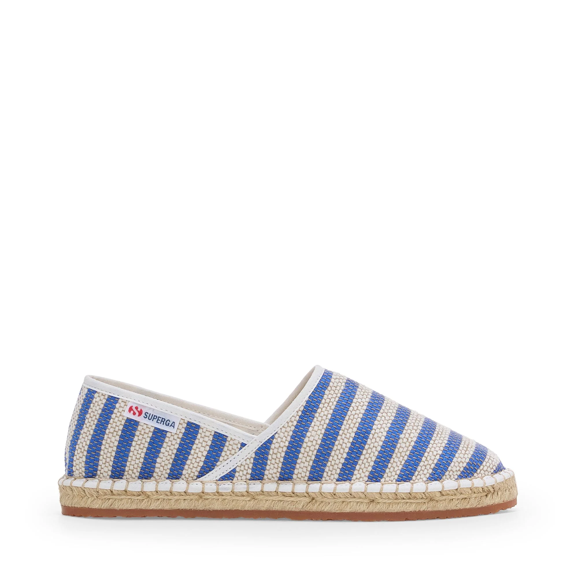 3009 COTTON STRIPES - Espadrilles - Low Heel - Unisex - Blue-Off White