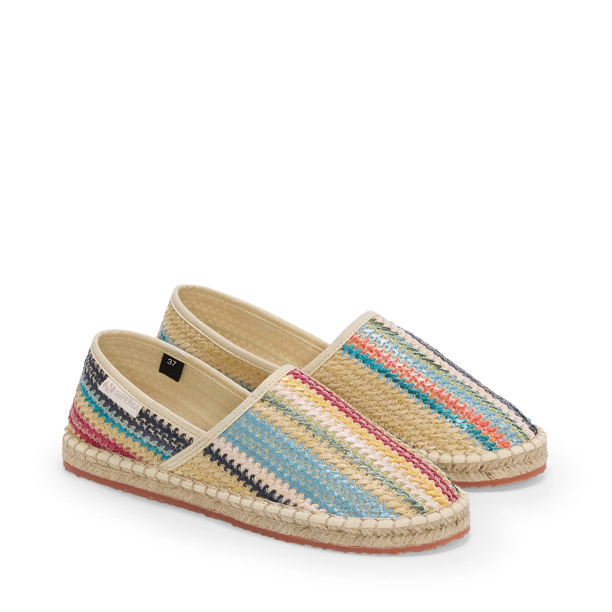 3009 RAFFIA ROPE - Espadrilles - Low Heel - Woman - Blue Weaving - Image 2