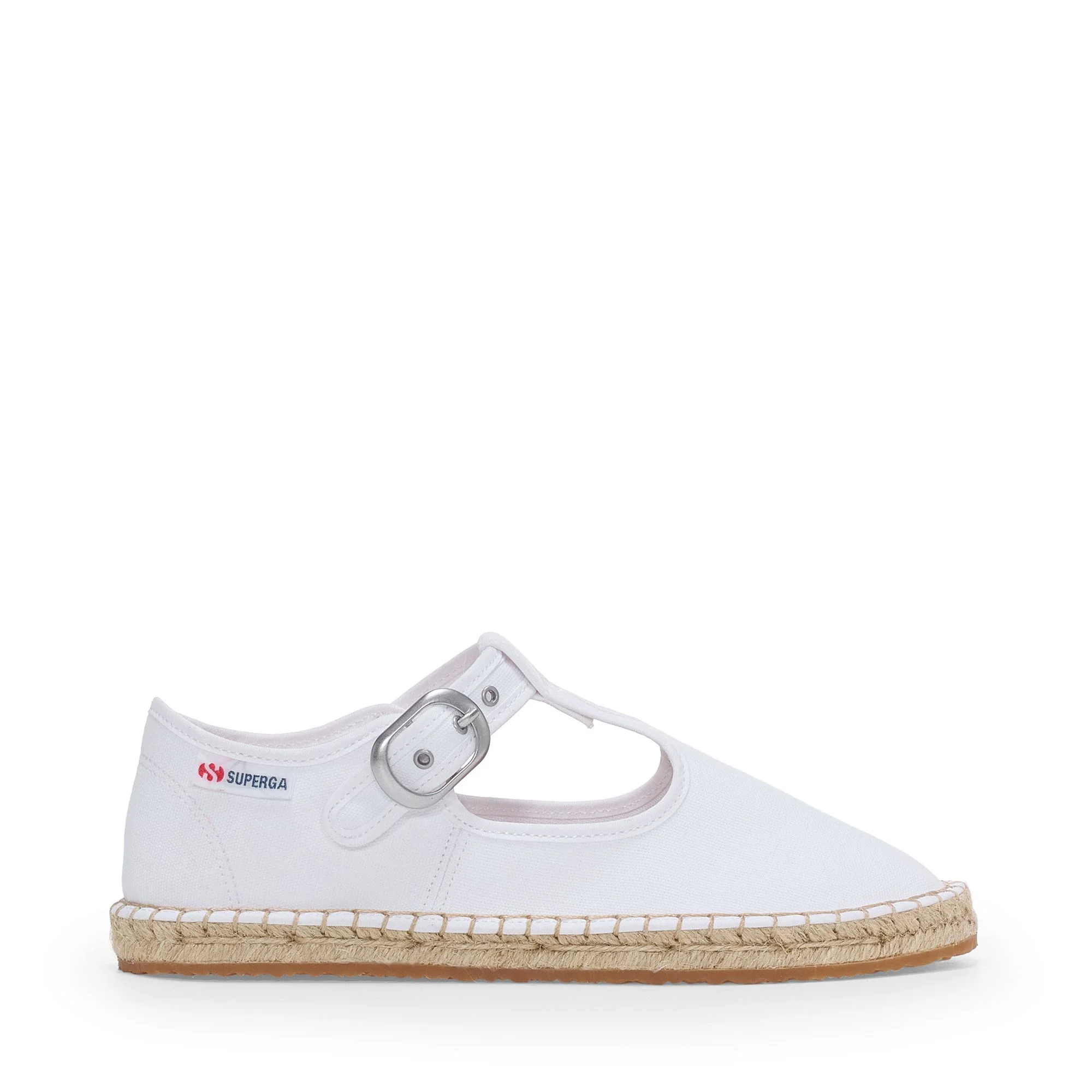 3010 MARY JANE ESPADRILLAS - Espadrilles - Low Heel - Woman - White-Natural