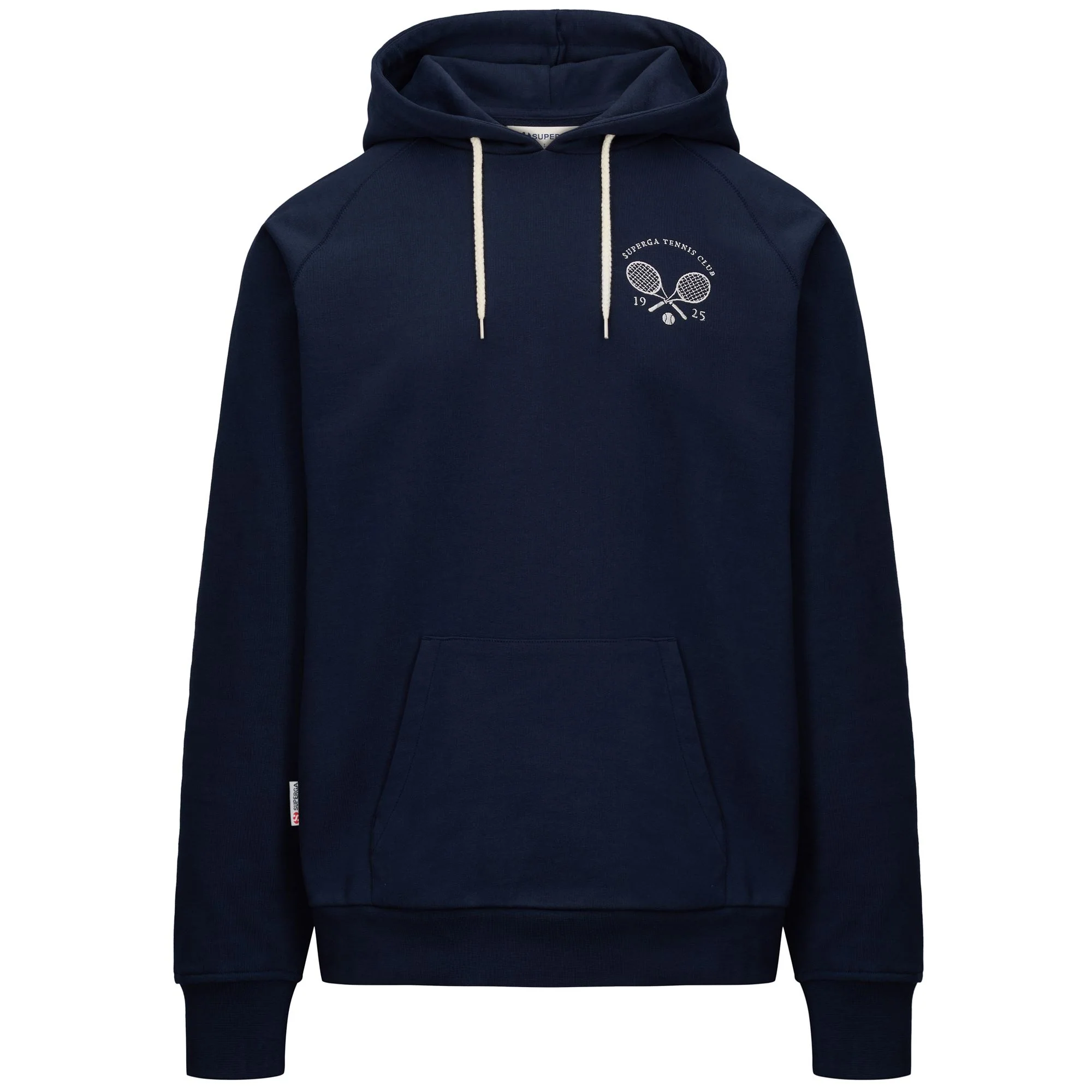 TENNIS CLUB HOODIE - Fleece - Hoodie - Unisex - Blue Navy-White Avorio Tennis Club