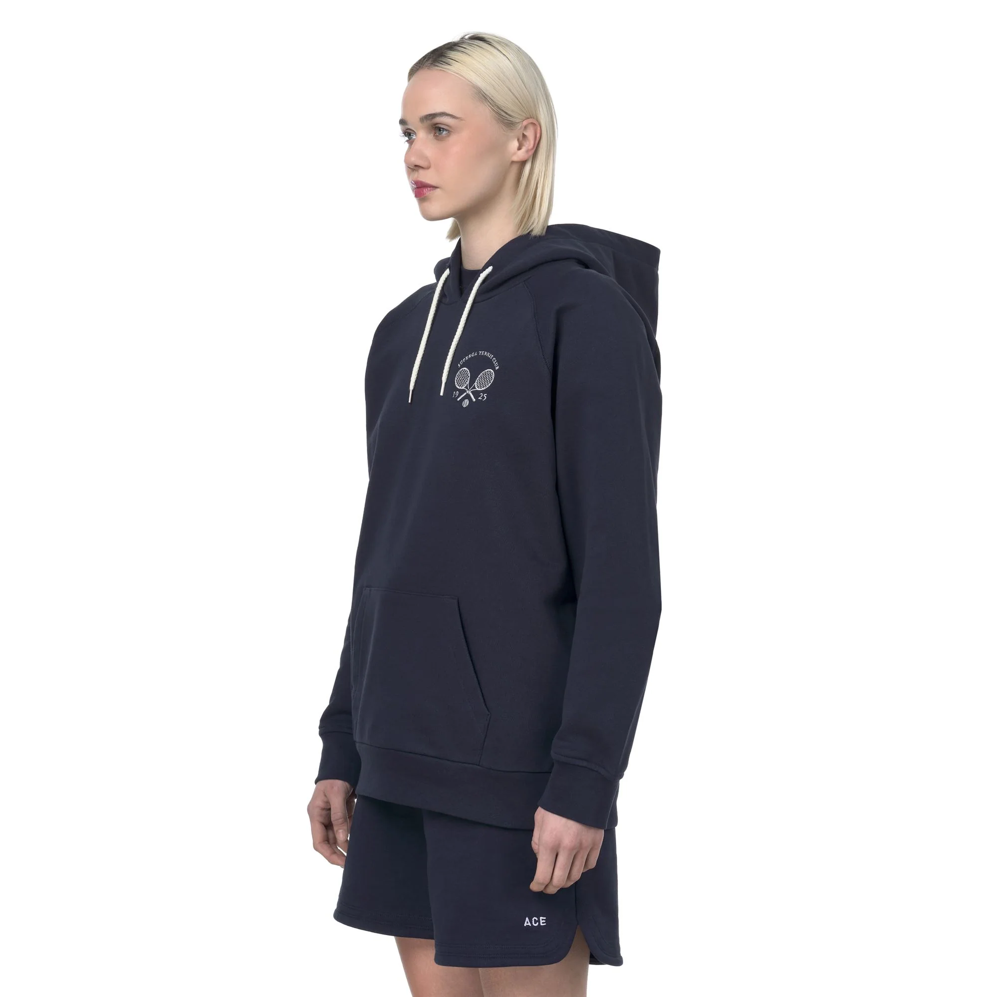 TENNIS CLUB HOODIE - Fleece - Hoodie - Unisex - Blue Navy-White Avorio Tennis Club - Image 6