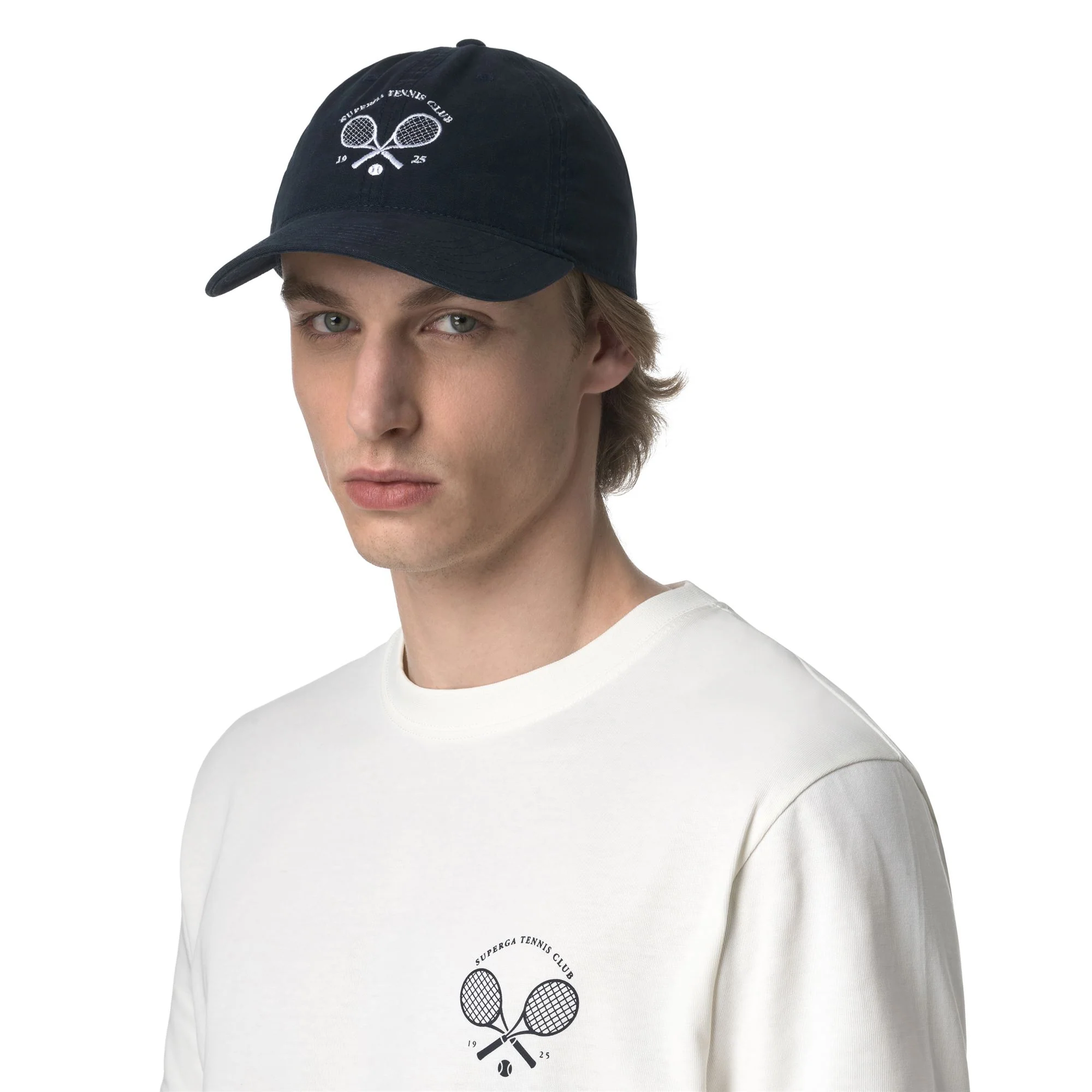 TENNIS MATCH CAP - Headwear - Cap - Unisex - Navy-White Avorio - Image 5