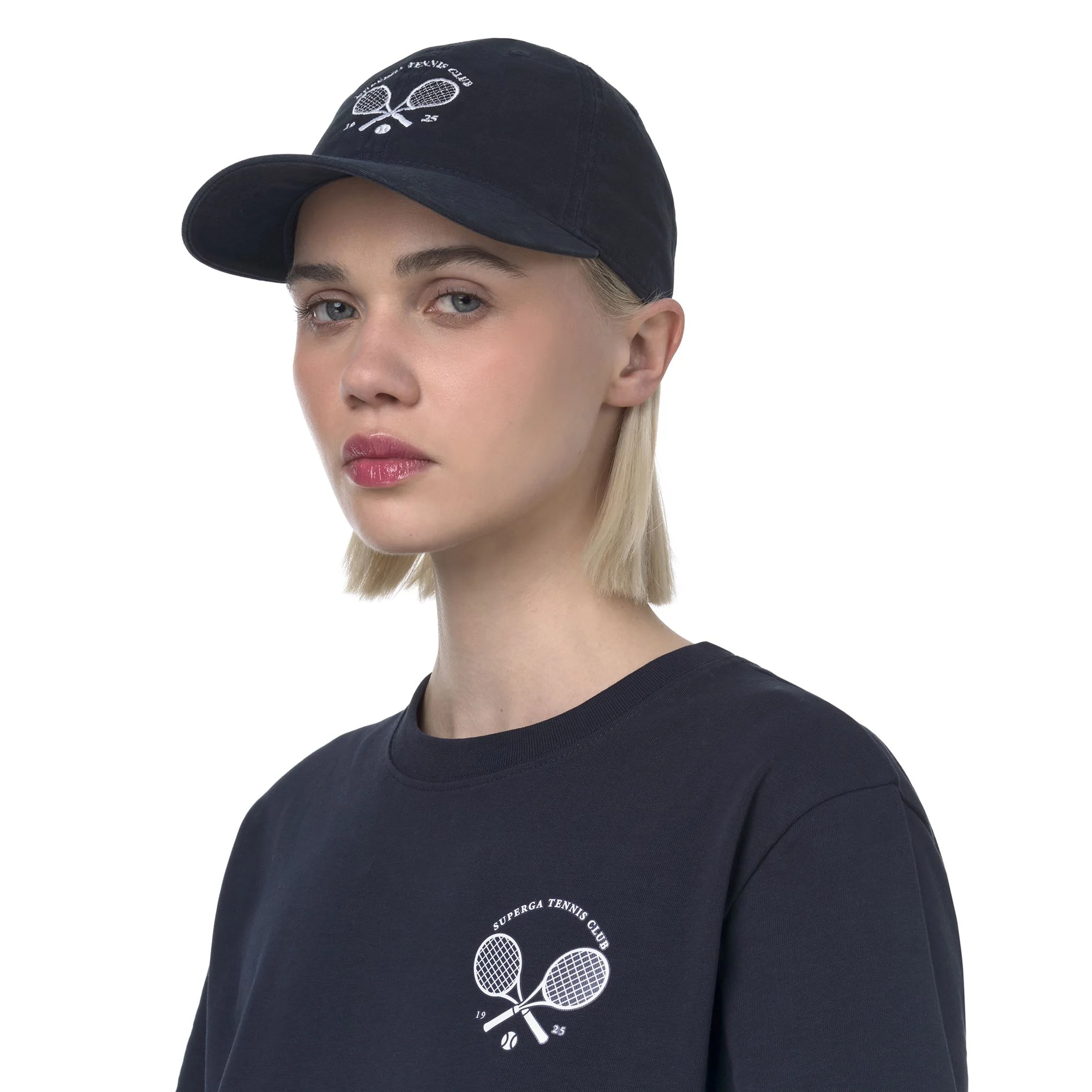 TENNIS MATCH CAP - Headwear - Cap - Unisex - Navy-White Avorio - Image 7