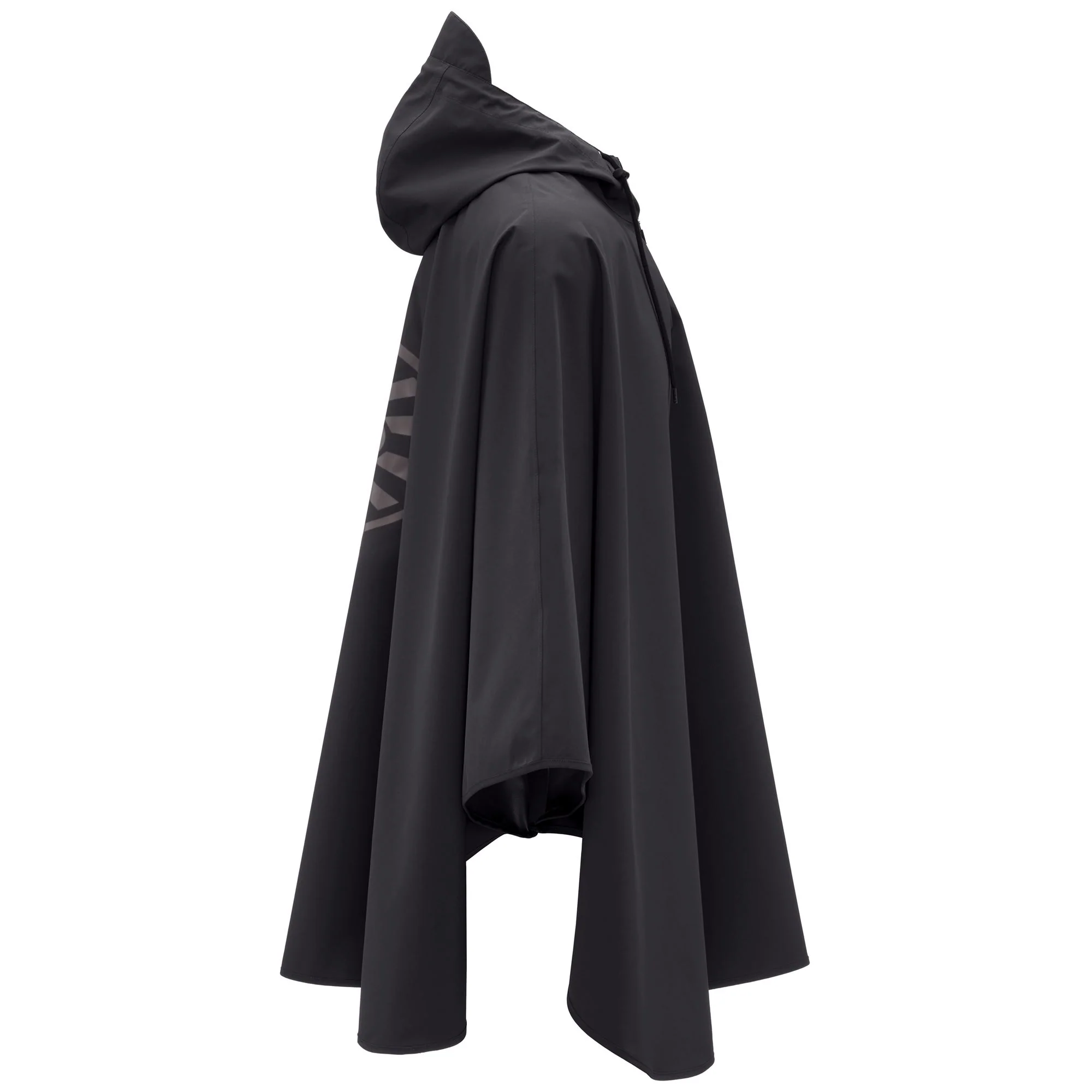 PONCHO RAGGIERA LOGO - Jackets - Poncho - Unisex - Black-Grey MD - Image 2