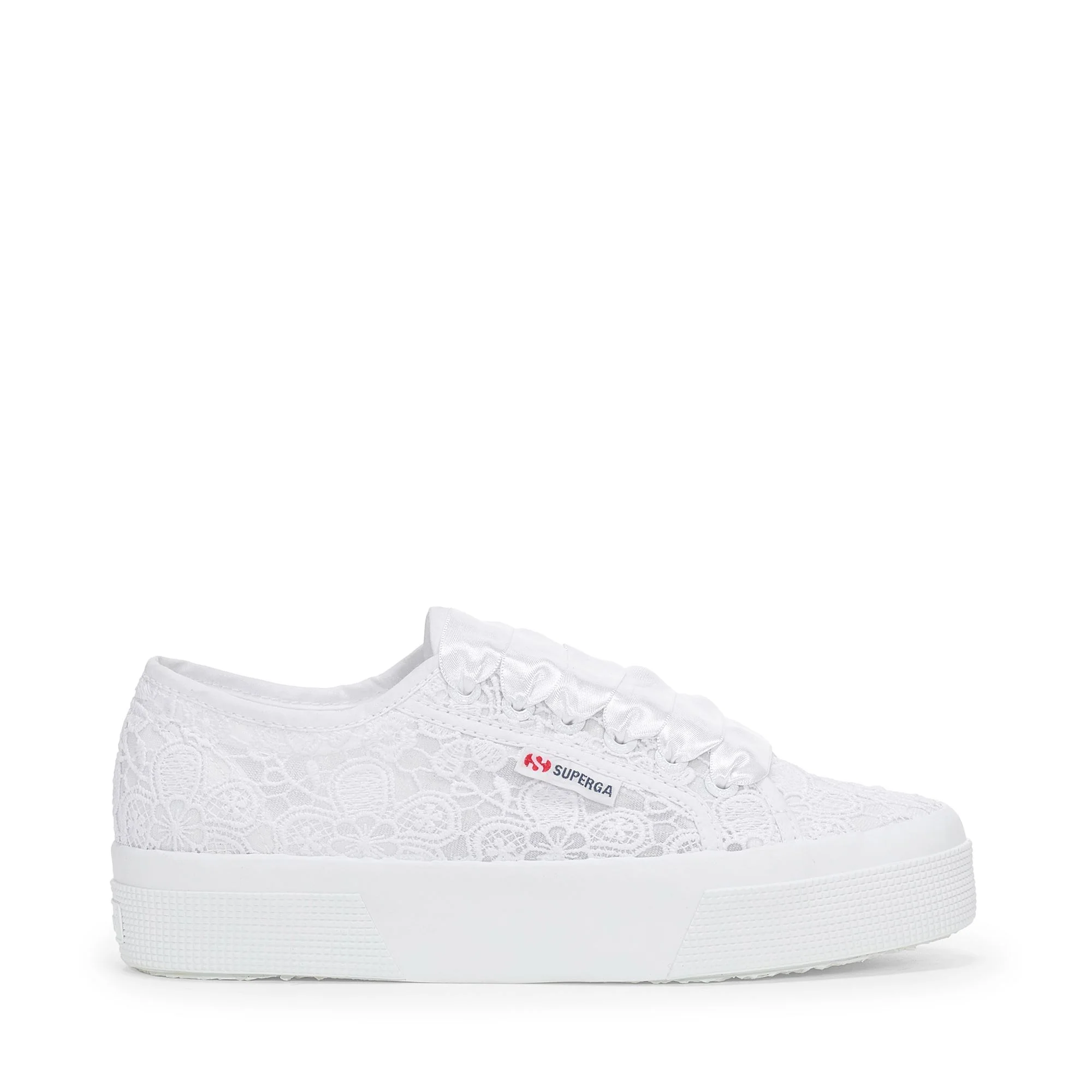 2740 FLOWER MACRAME - Lady Shoes - Wedge - Woman - Total White