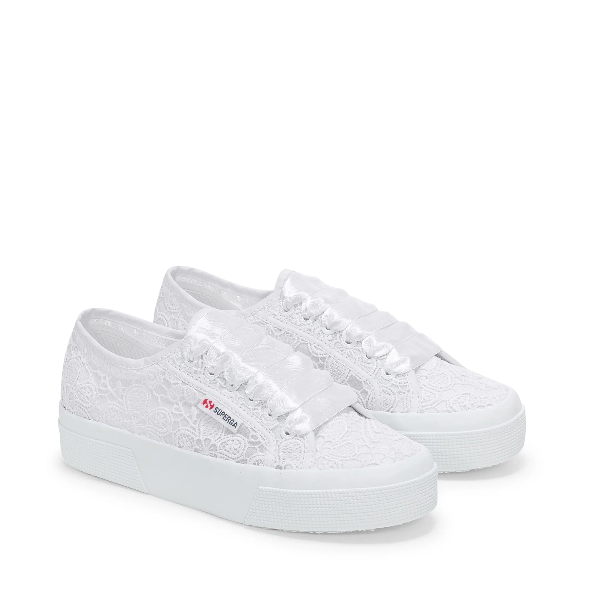 2740 FLOWER MACRAME - Lady Shoes - Wedge - Woman - Total White - Image 2