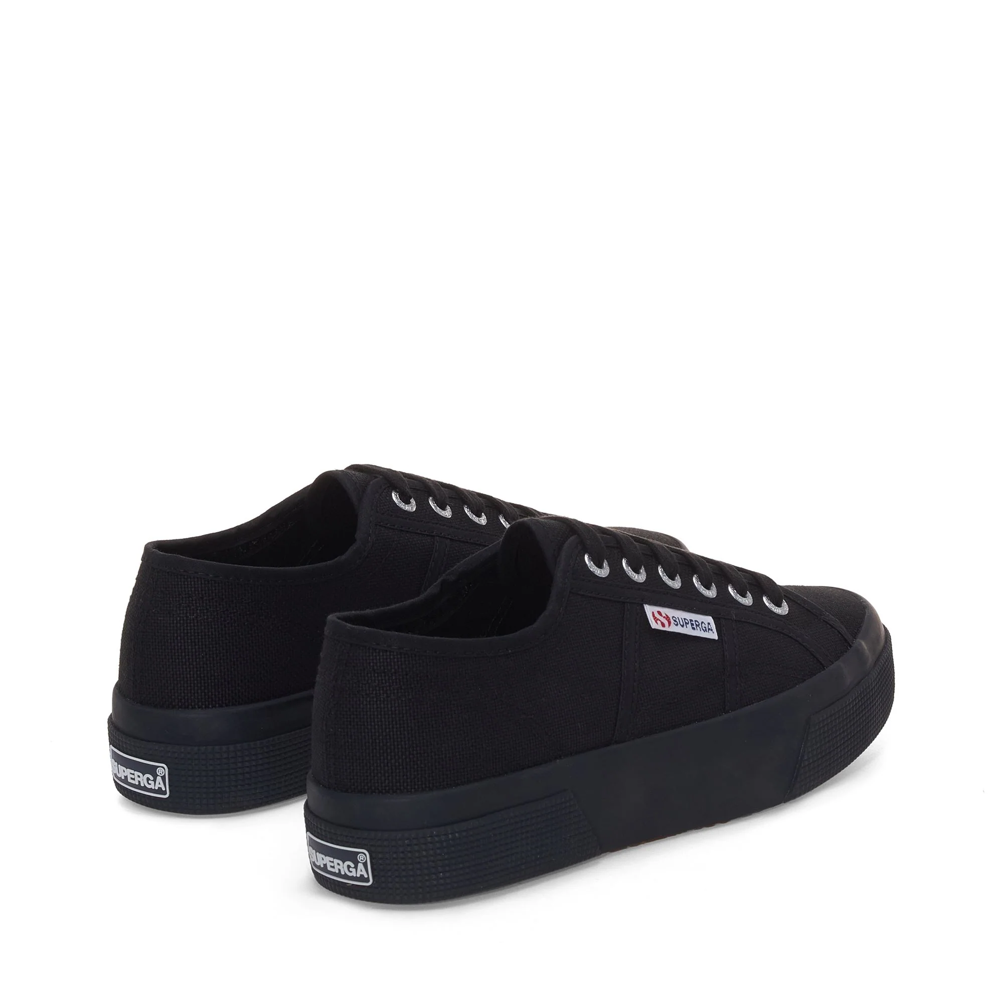 2740 PLATFORM - Lady Shoes - Wedge - Unisex - Full Black-Black - Image 3