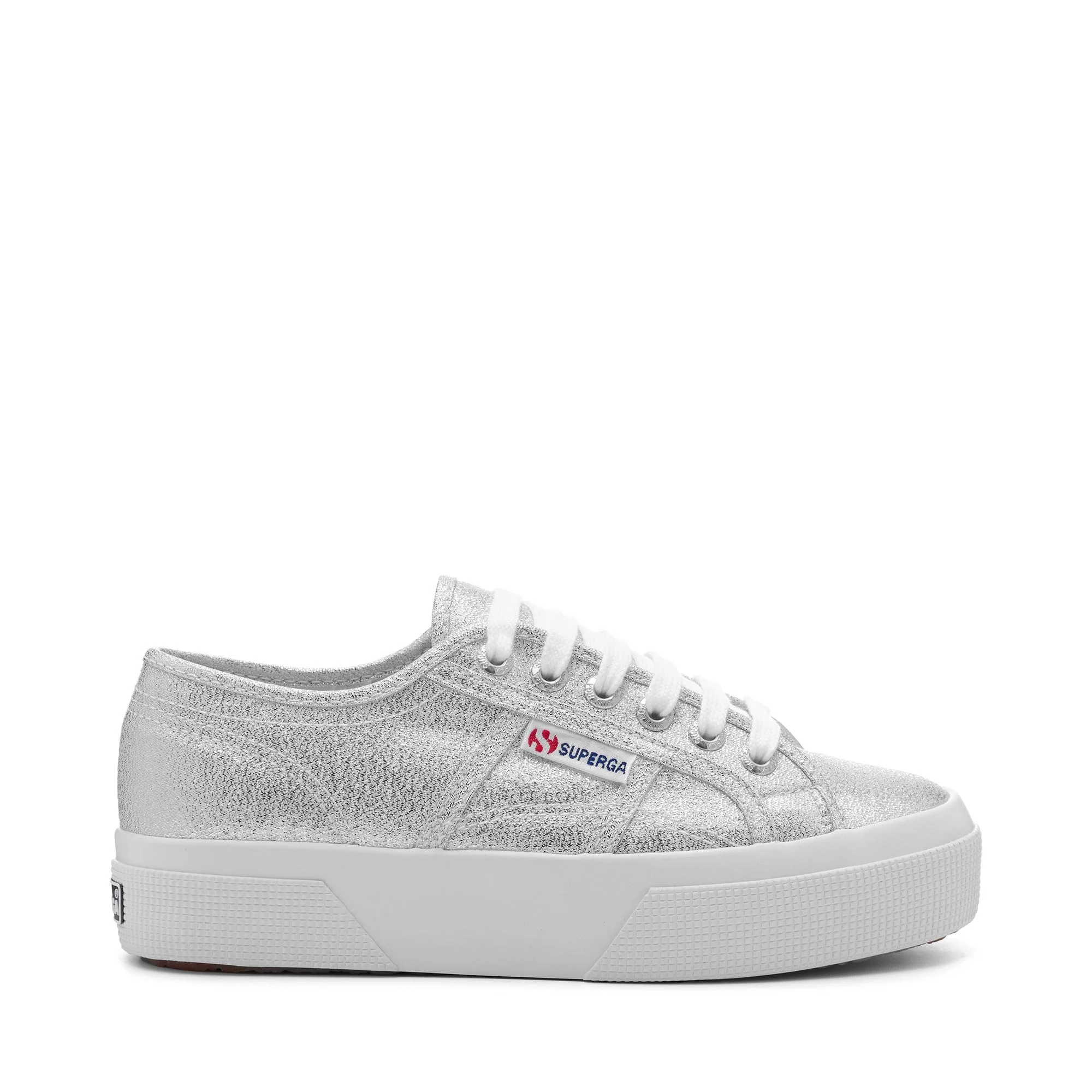 2740 PLATFORM LAME - Lady Shoes - Wedge - Woman - Grey Silver