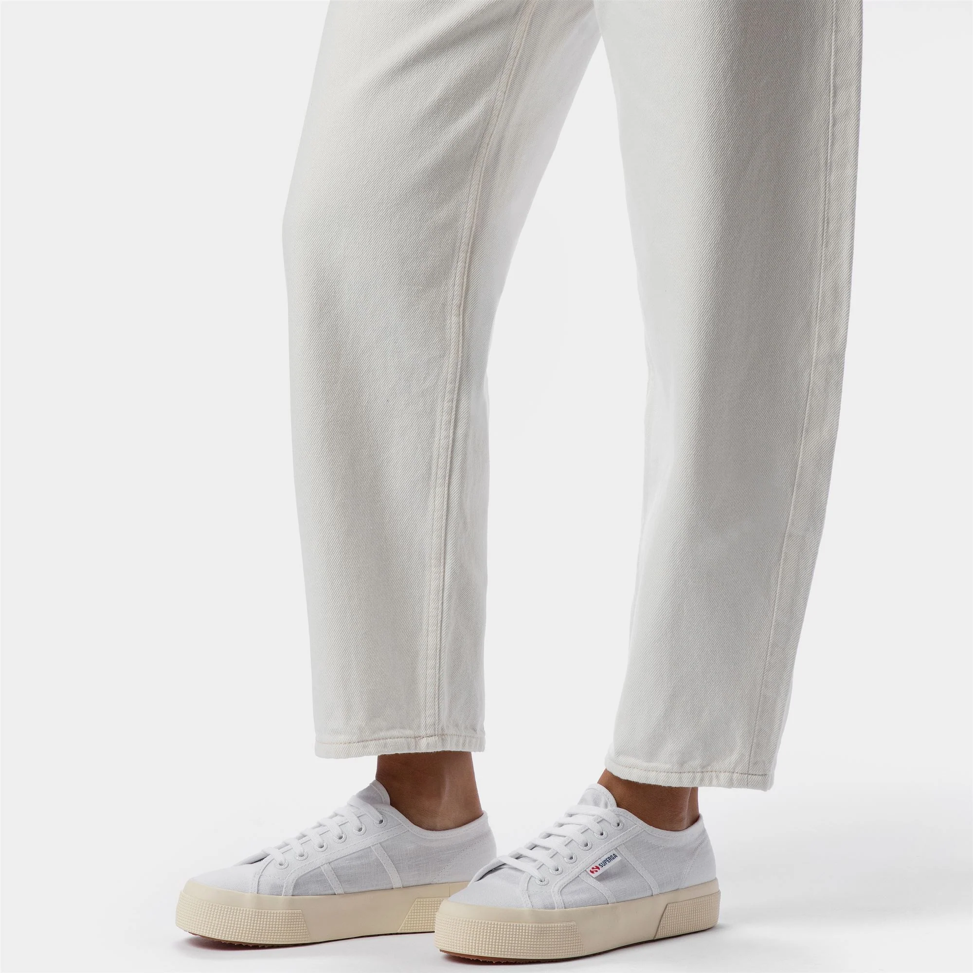 2740 PLATFORM LINEN - Lady Shoes - Wedge - Woman - White-F Off White - Image 6