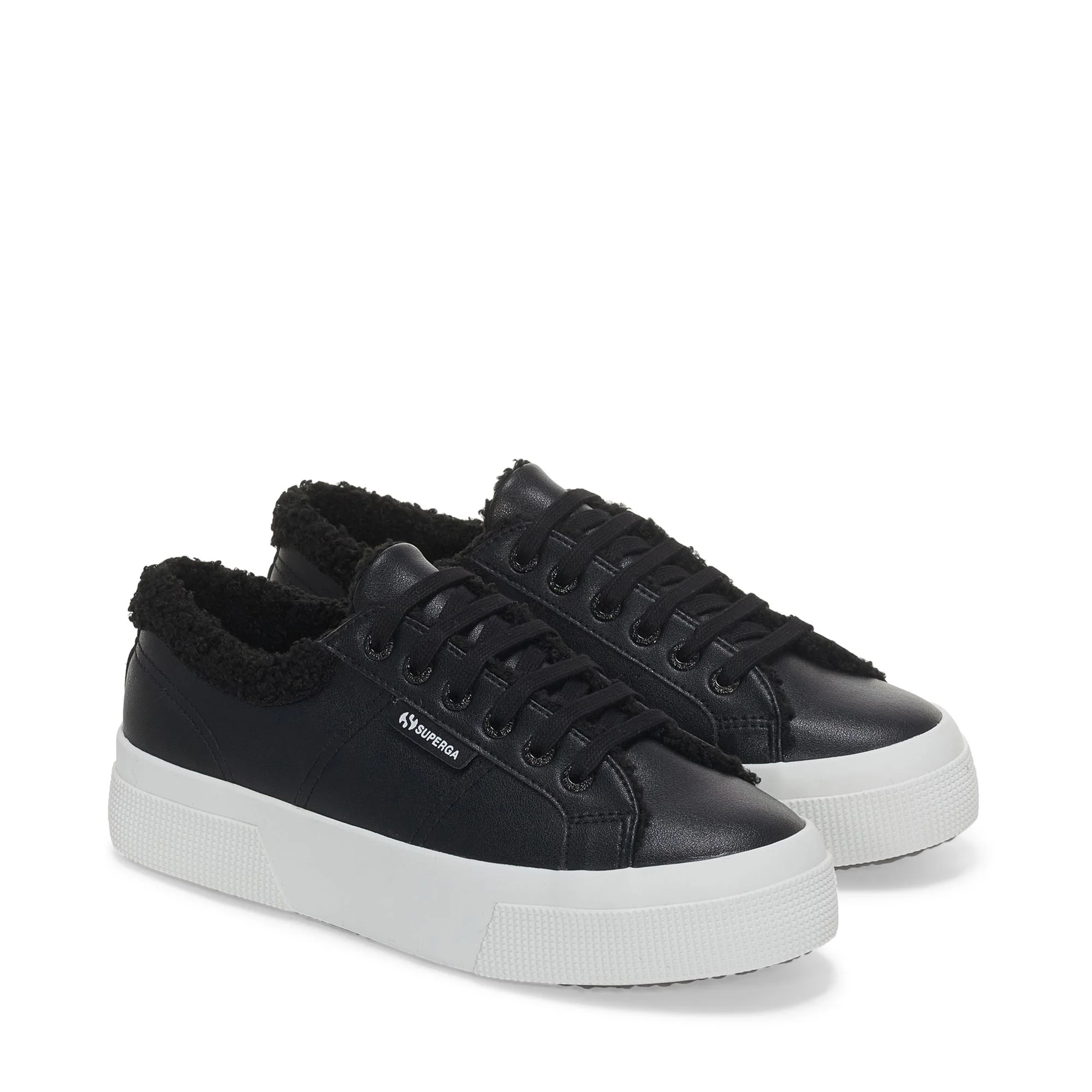 2740 PLATFORM VEGAN MATERIAL - Lady Shoes - Wedge - Woman - Black - Image 2