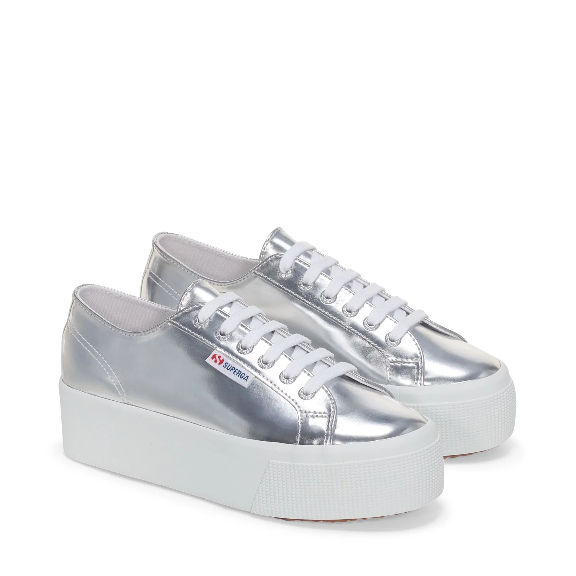 2790 MIRROR SYNTHETIC MATERIAL - Lady Shoes - Wedge - Woman - Silver - Image 2