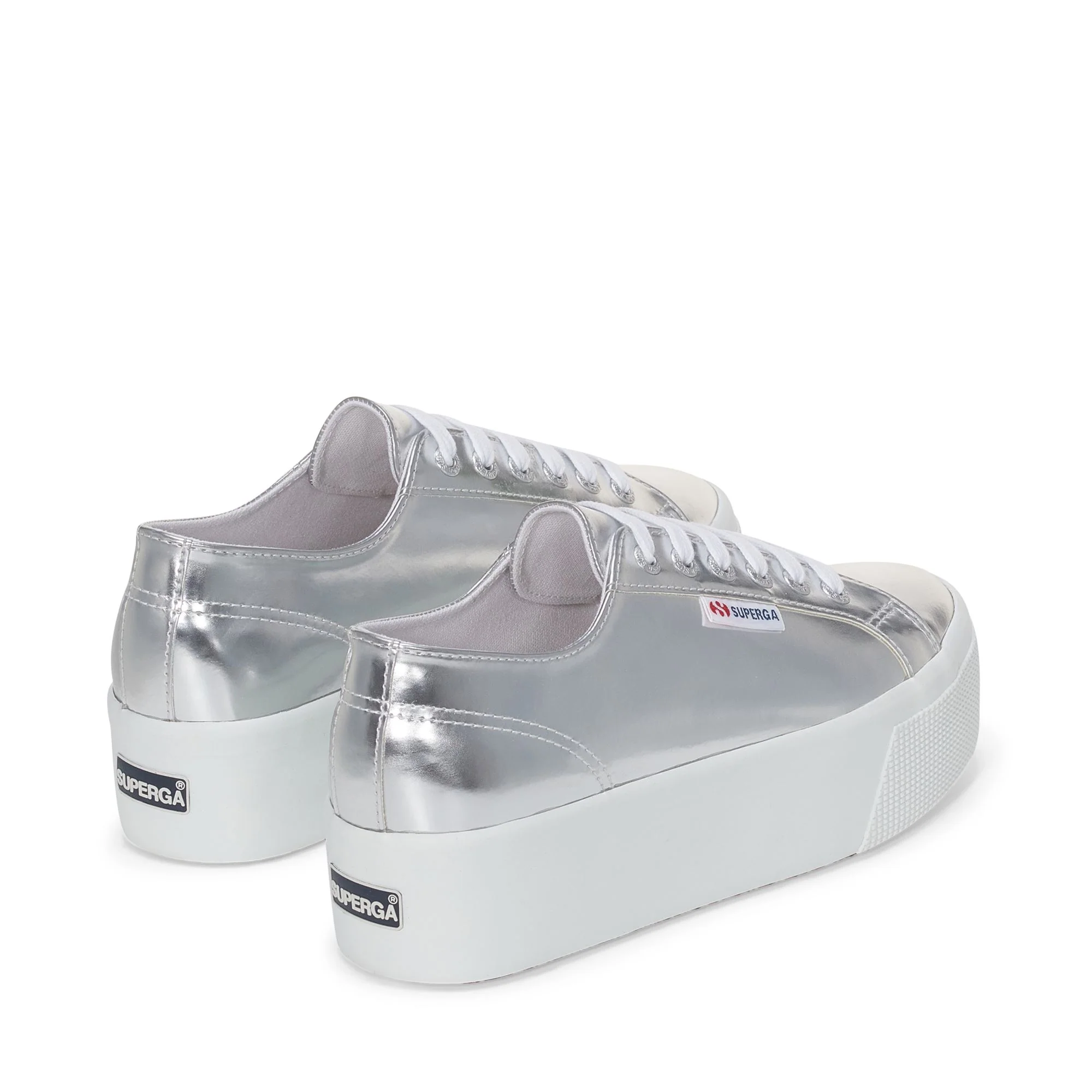 2790 MIRROR SYNTHETIC MATERIAL - Lady Shoes - Wedge - Woman - Silver - Image 3