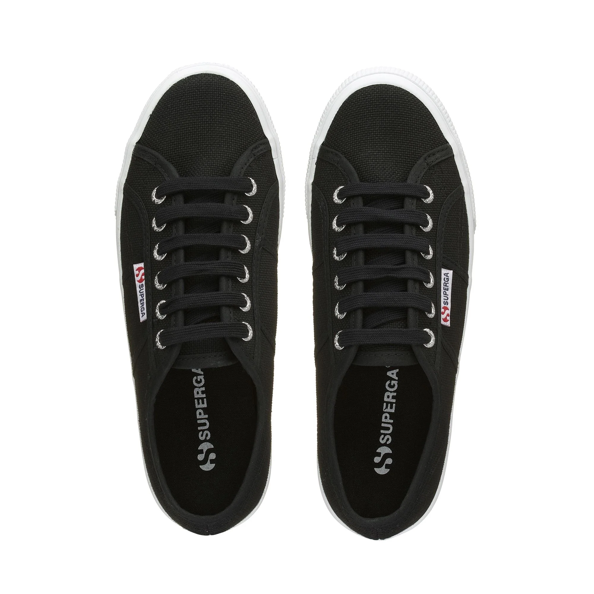 2790 PLATFORM - Lady Shoes - Wedge - Woman - Black-FWhite-Black Caviar - Image 4