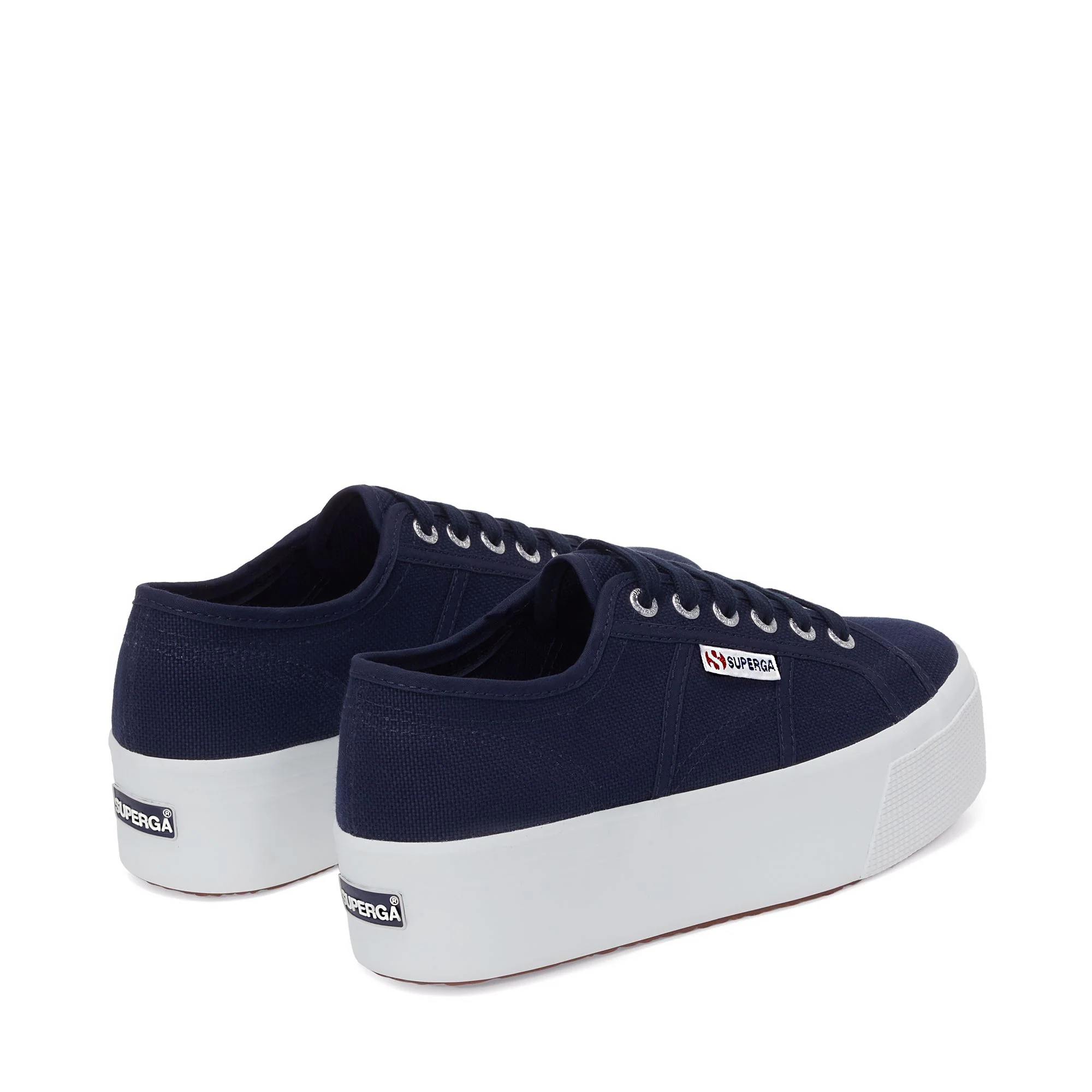 2790 PLATFORM - Lady Shoes - Wedge - Woman - Navy-FWhite-Blue Navy-White - Image 3