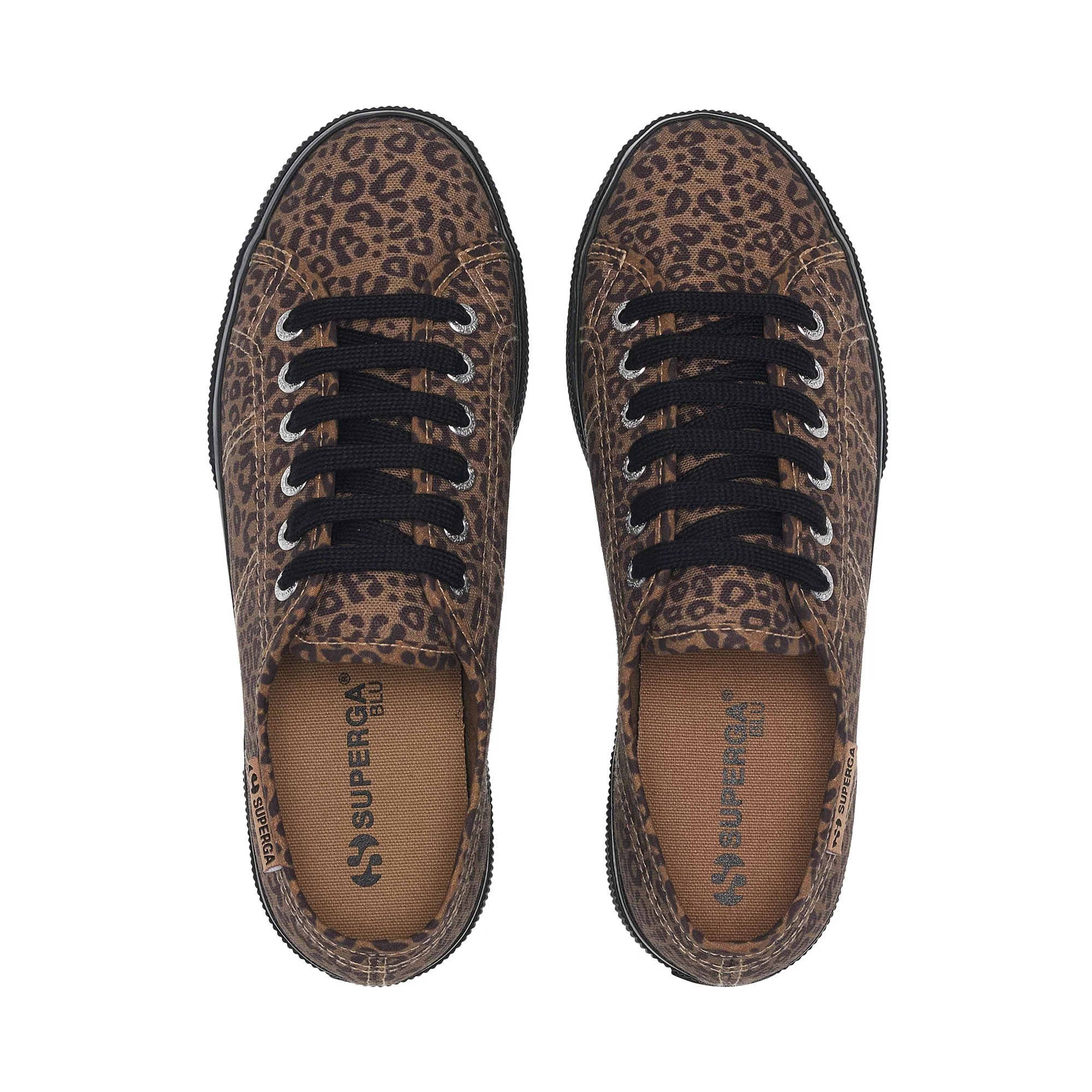 3790 PLATFORM BLACK LEOPARD PRINT LEGGERA - Lady Shoes - Wedge - Woman - Black-Beige Twine - Image 4