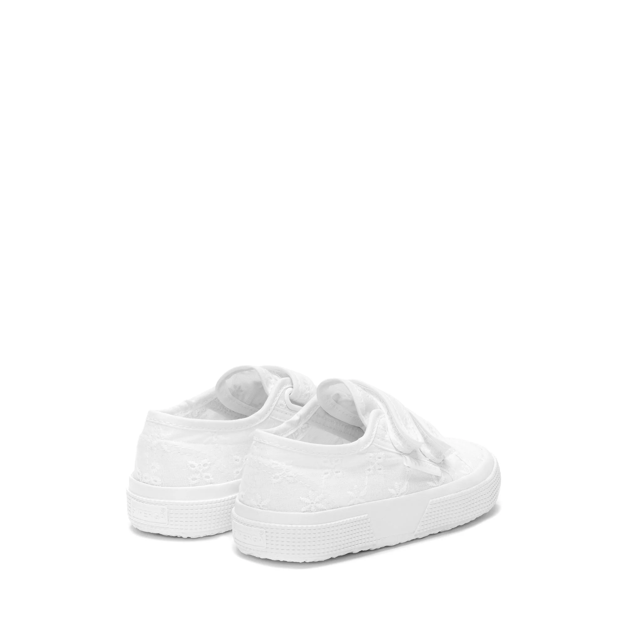 2750 KIDS STRAPS FLOWER SANGALLO - Le Superga - Low Cut - Girl - Total White - Image 3
