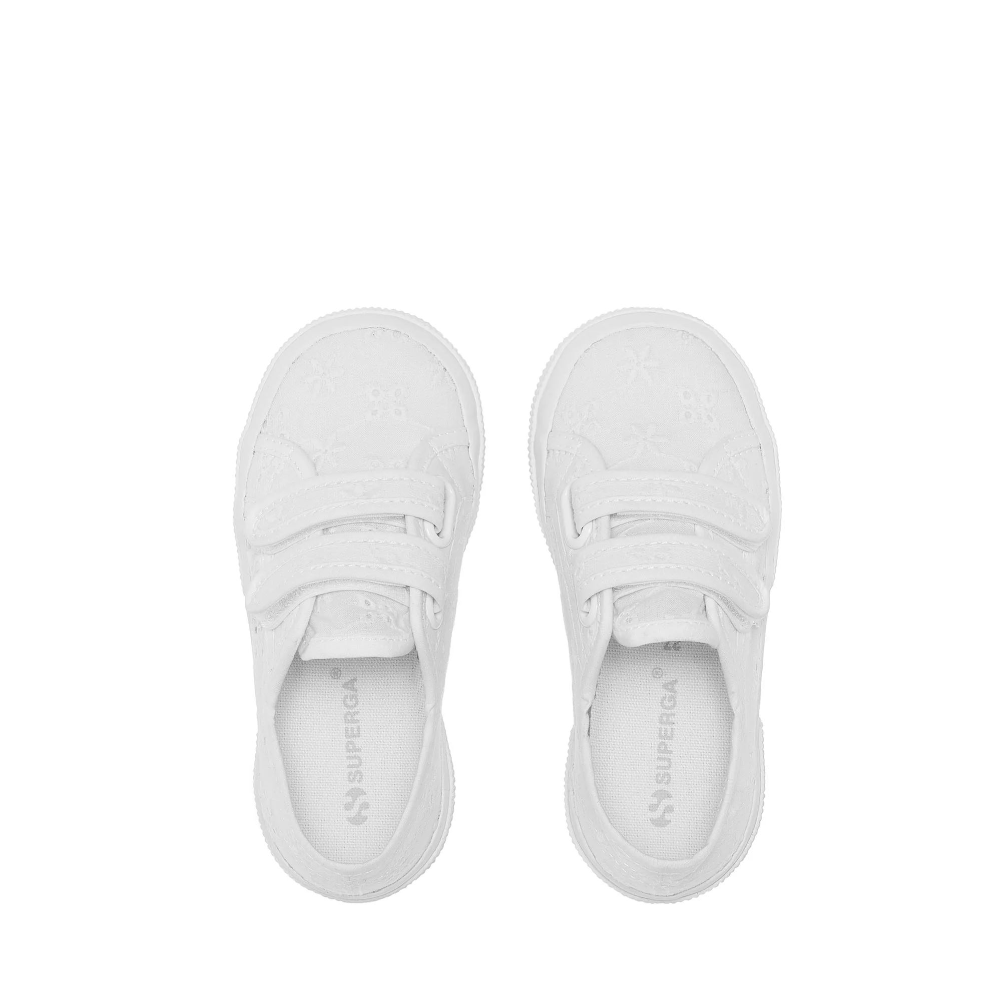 2750 KIDS STRAPS FLOWER SANGALLO - Le Superga - Low Cut - Girl - Total White - Image 4