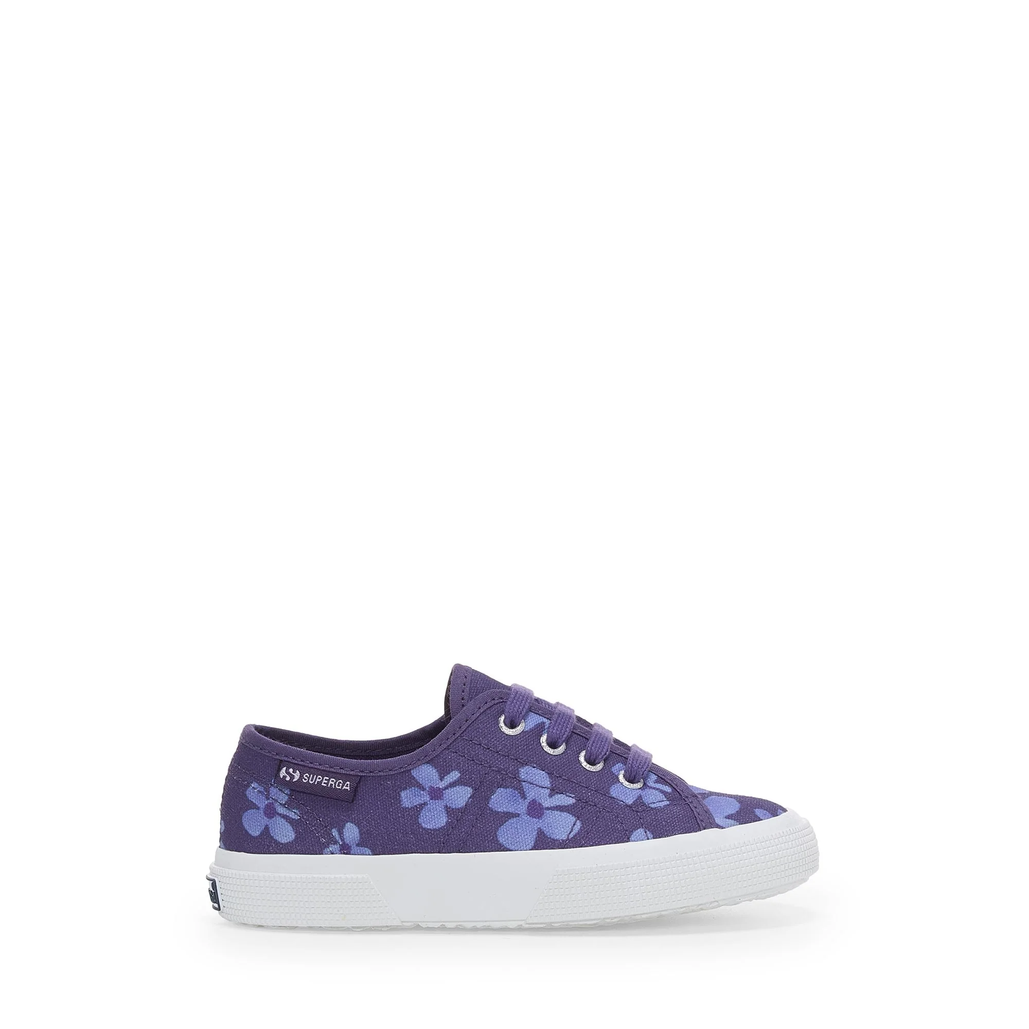 3750 KIDS FLOWER PRINT LEGGERA - Le Superga - Sneaker - Girl - Navy-Purple Wisteria
