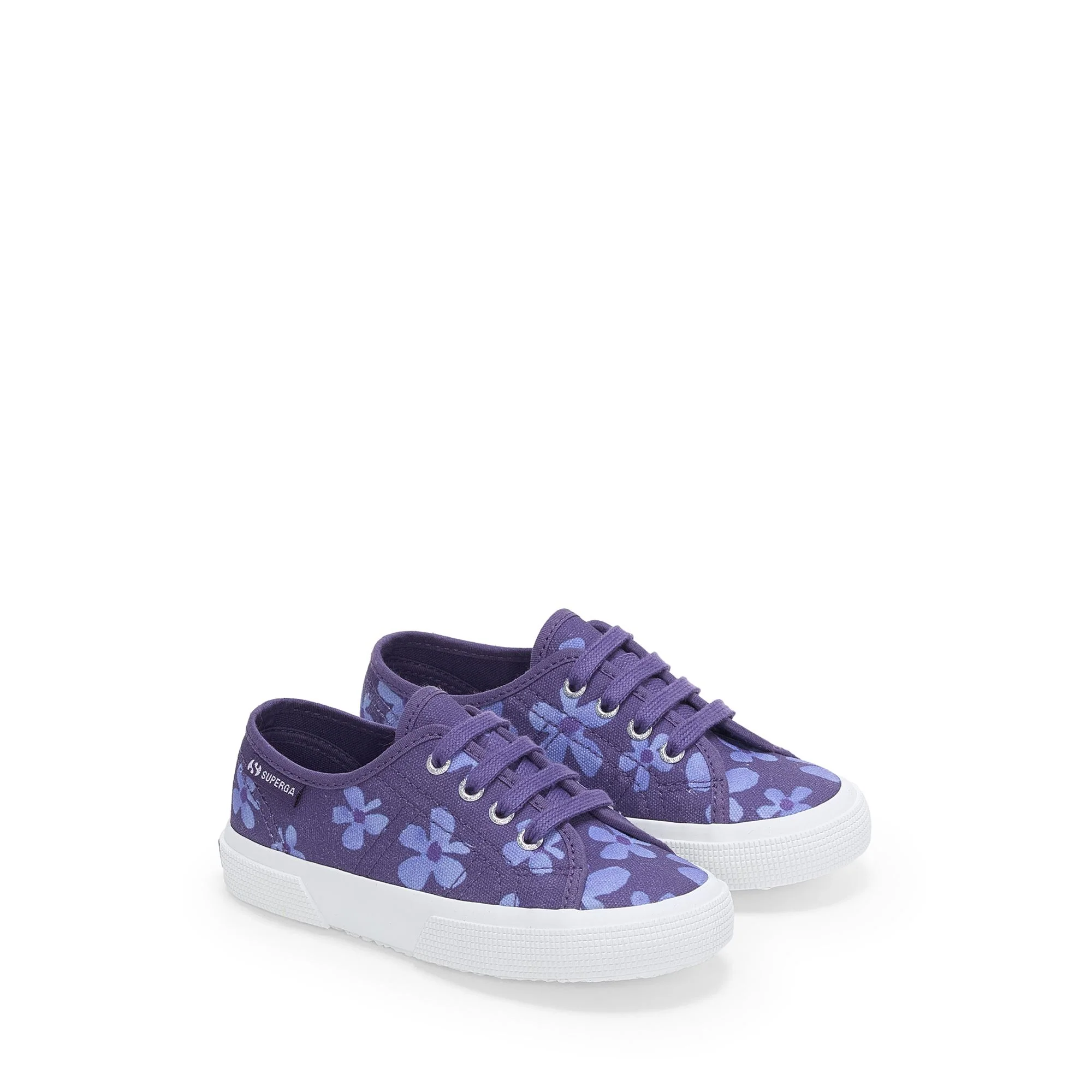 3750 KIDS FLOWER PRINT LEGGERA - Le Superga - Sneaker - Girl - Navy-Purple Wisteria - Image 2