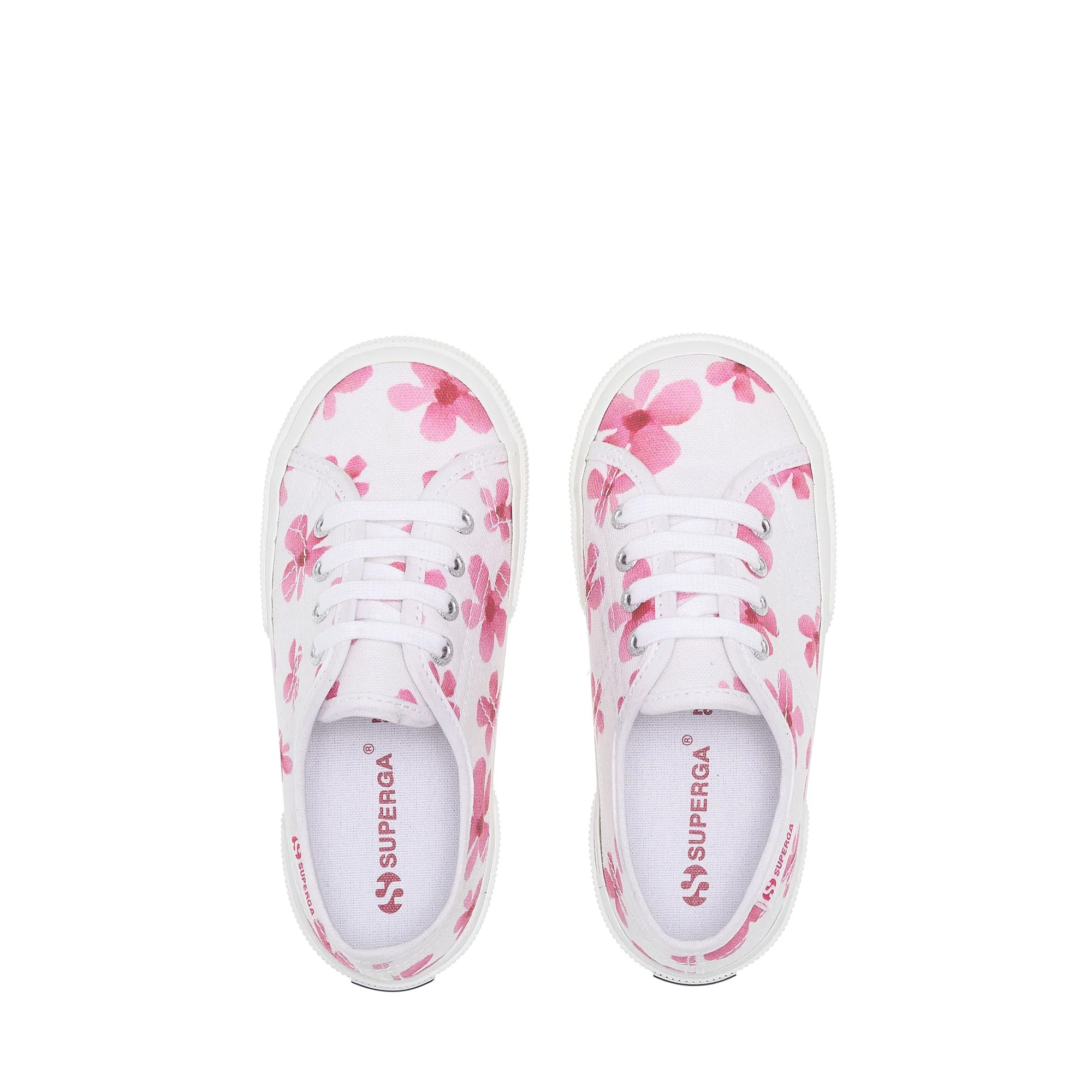 3750 KIDS FLOWER PRINT LEGGERA - Le Superga - Sneaker - Girl - White-Pink - Image 4