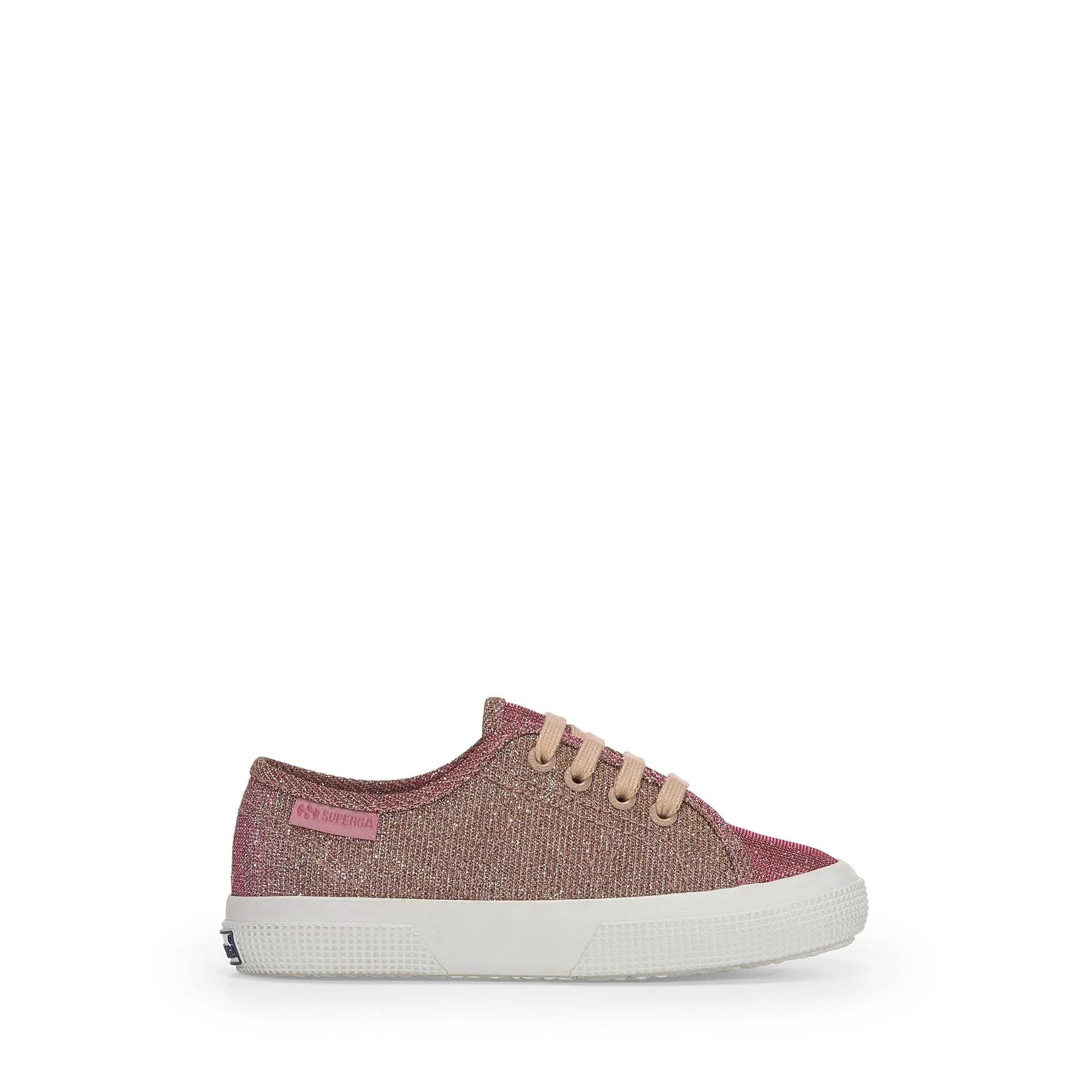 3750 KIDS JERSEY LAME LEGGERA - Le Superga - Low Cut - Girl - Platinum Rose
