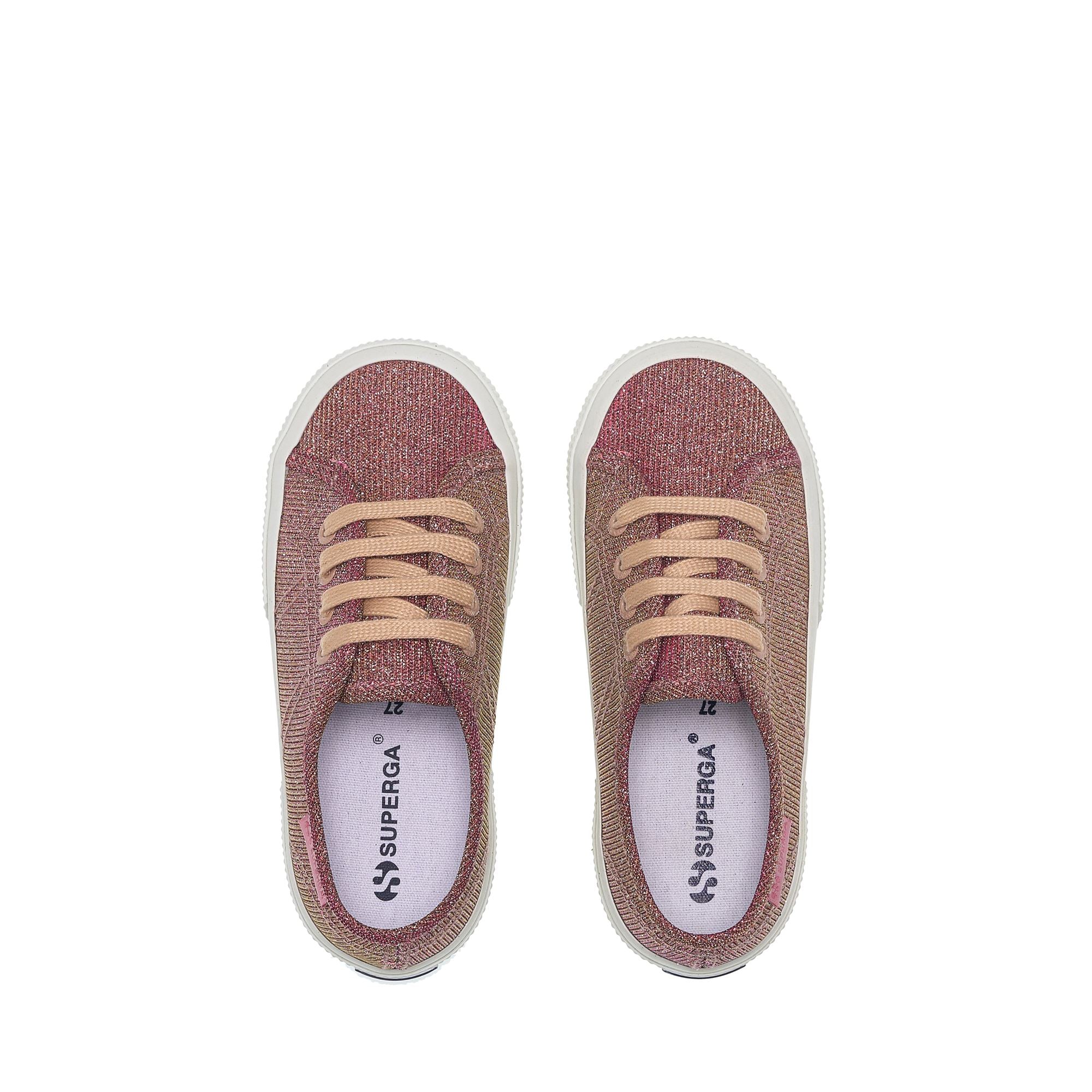 3750 KIDS JERSEY LAME LEGGERA - Le Superga - Low Cut - Girl - Platinum Rose - Image 4