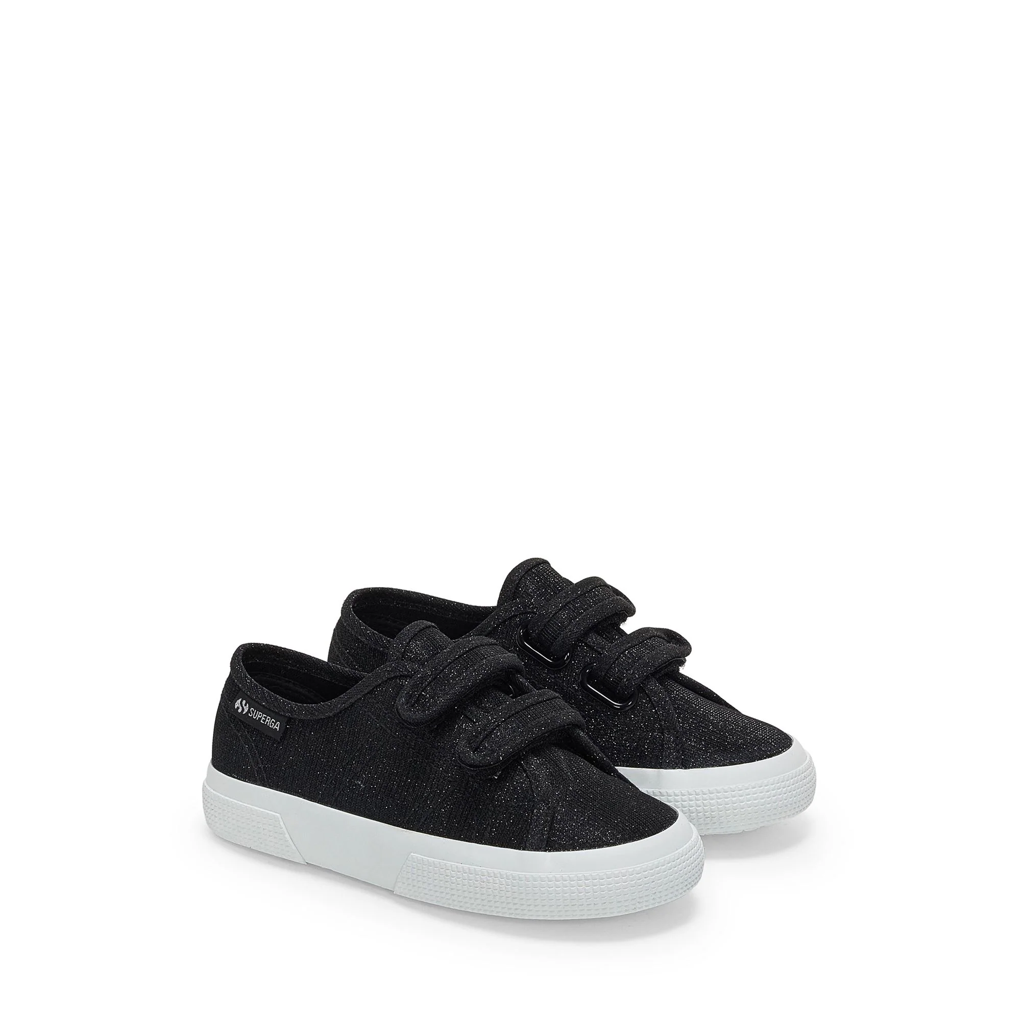 3750 KIDS STRAPS JERSEY LAME LEGGERA - Le Superga - Low Cut - Girl - Black - Image 2