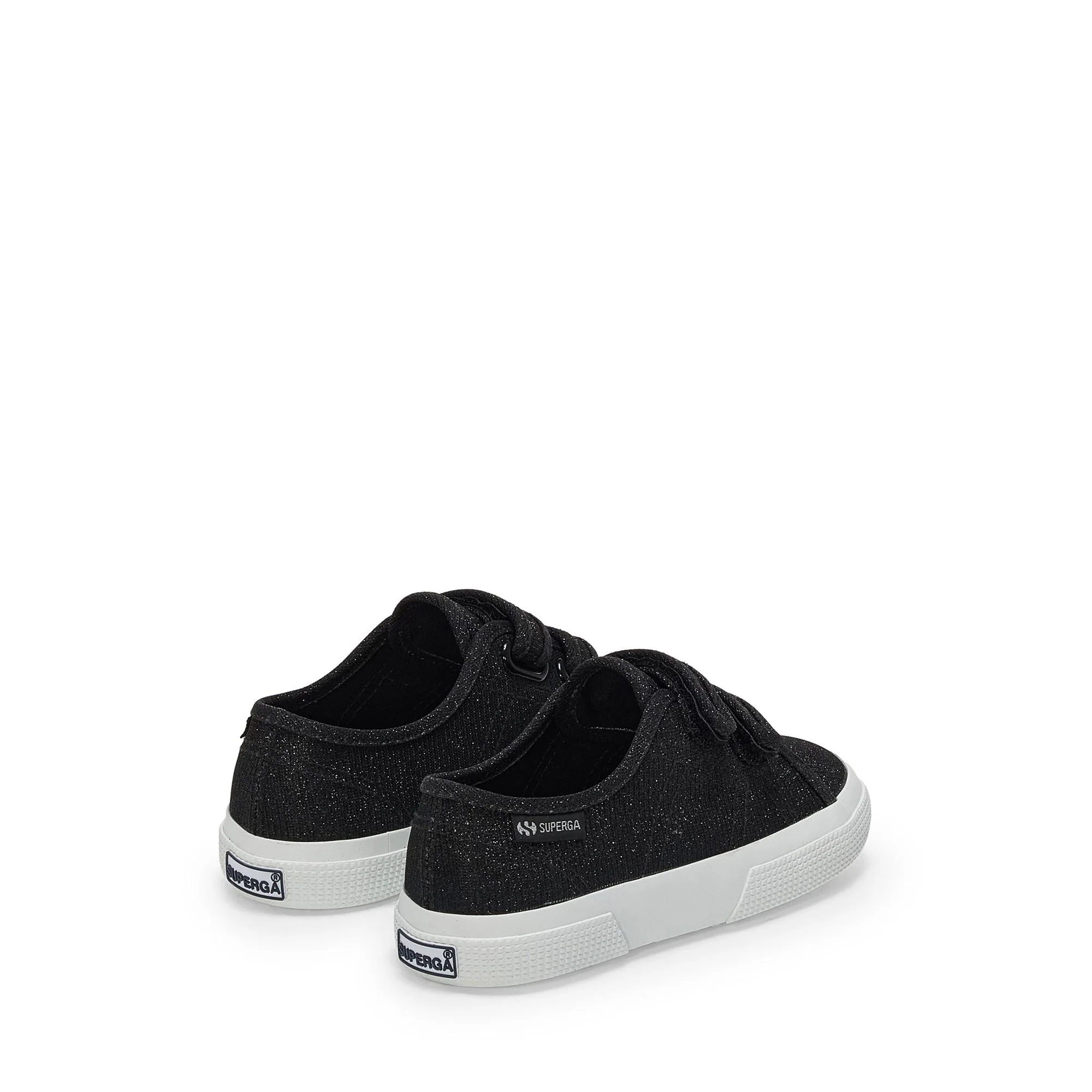 3750 KIDS STRAPS JERSEY LAME LEGGERA - Le Superga - Low Cut - Girl - Black - Image 3