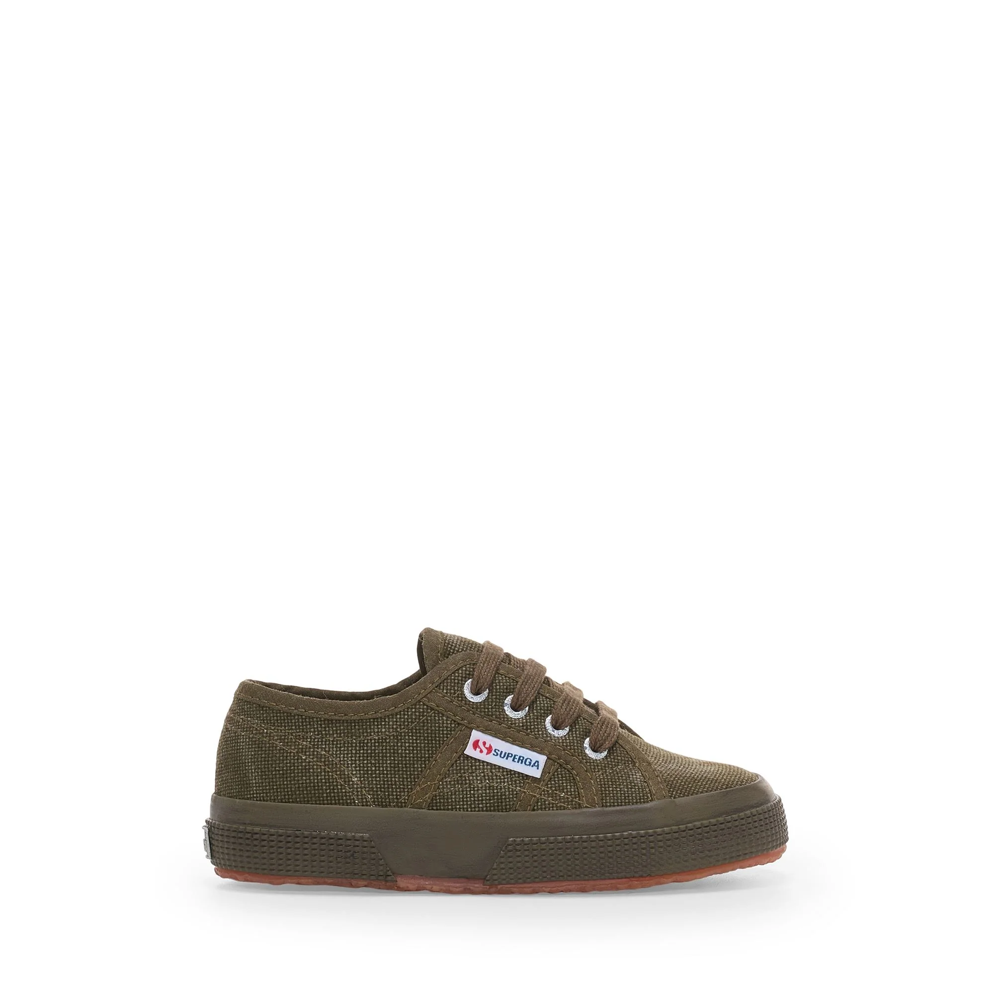 2750 KIDS COTTON STONE WASH - Le Superga - Sneaker - Kid unisex - Full Green Dk Olive Washed