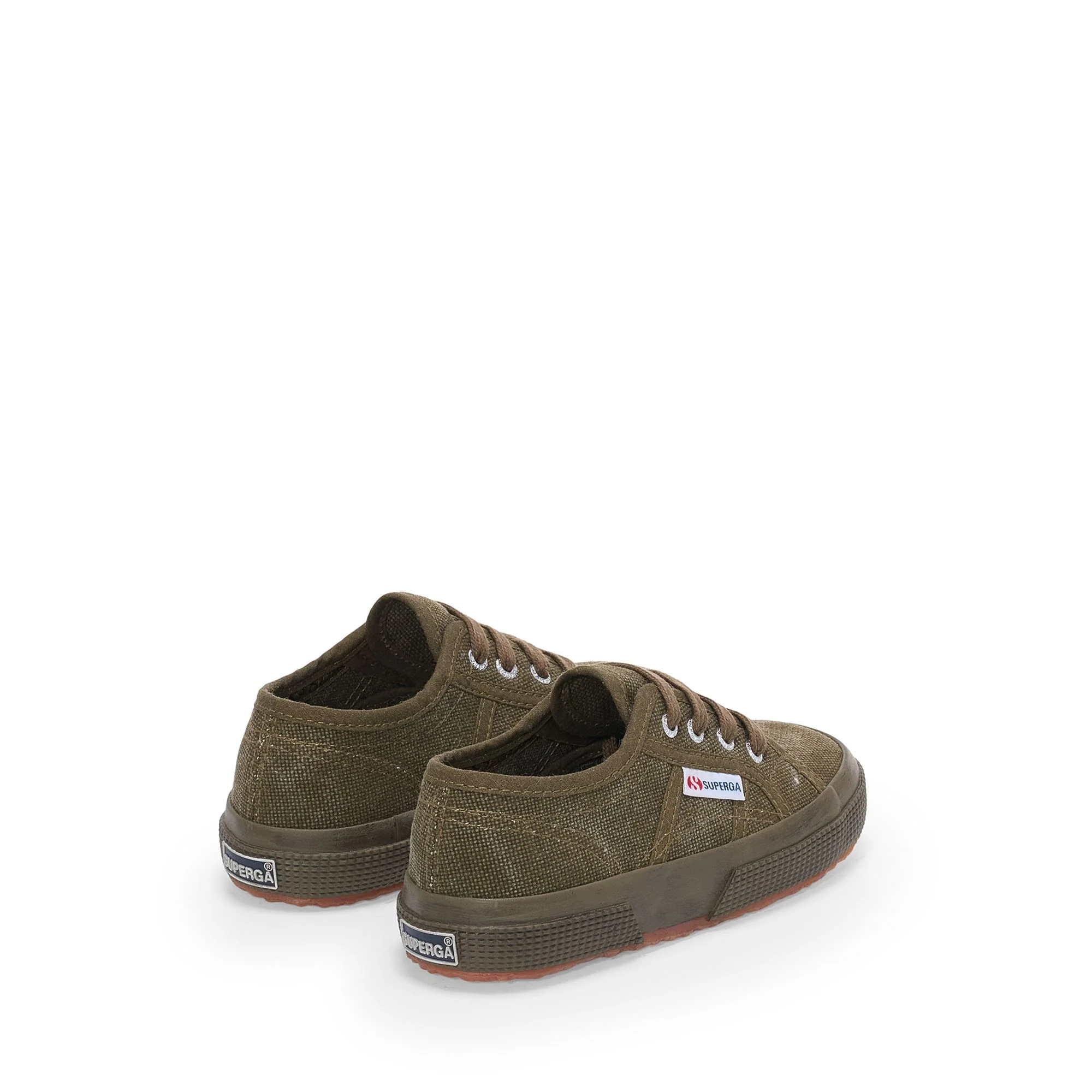 2750 KIDS COTTON STONE WASH - Le Superga - Sneaker - Kid unisex - Full Green Dk Olive Washed - Image 3