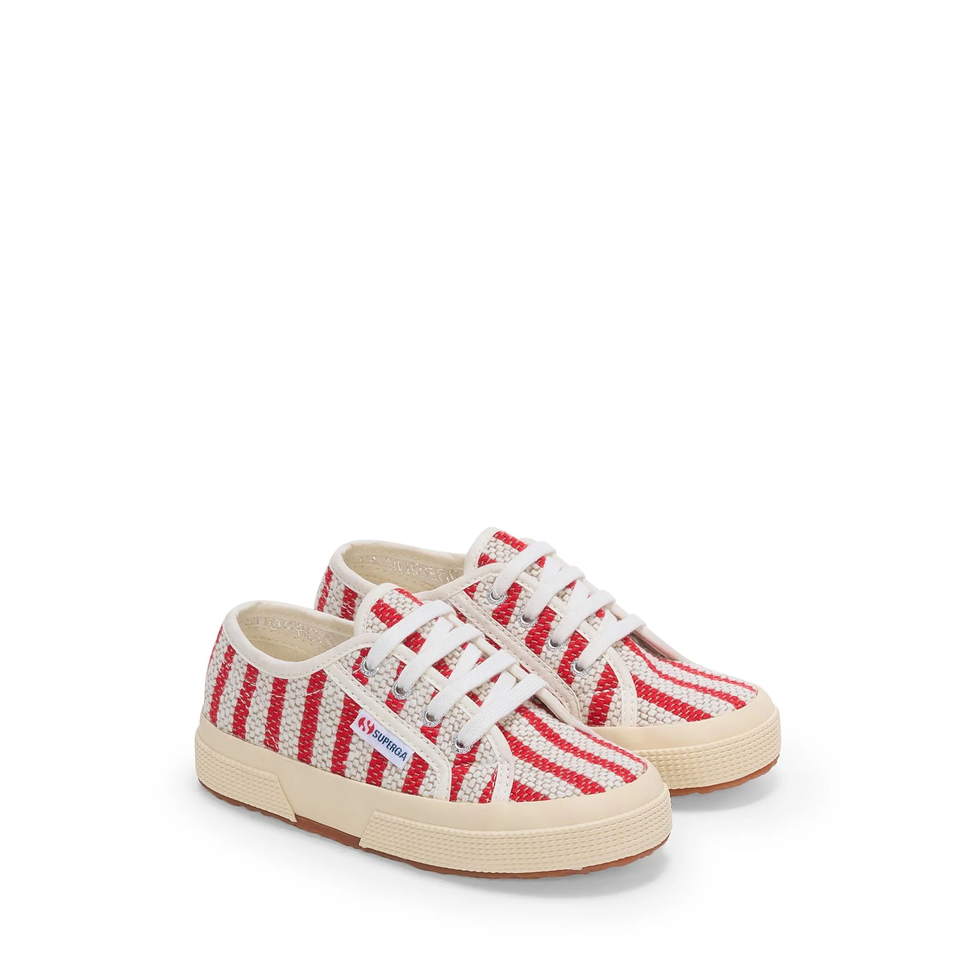 2750 KIDS COTTON STRIPES - Le Superga - Sneaker - Kid unisex - Red-Off White - Image 2